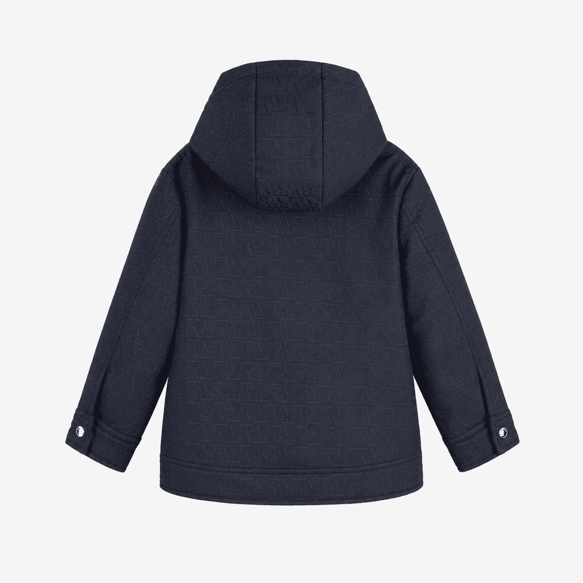 Emporio Armani Dziecięca kurtka z kapturem z żakardowym monogramem - 2