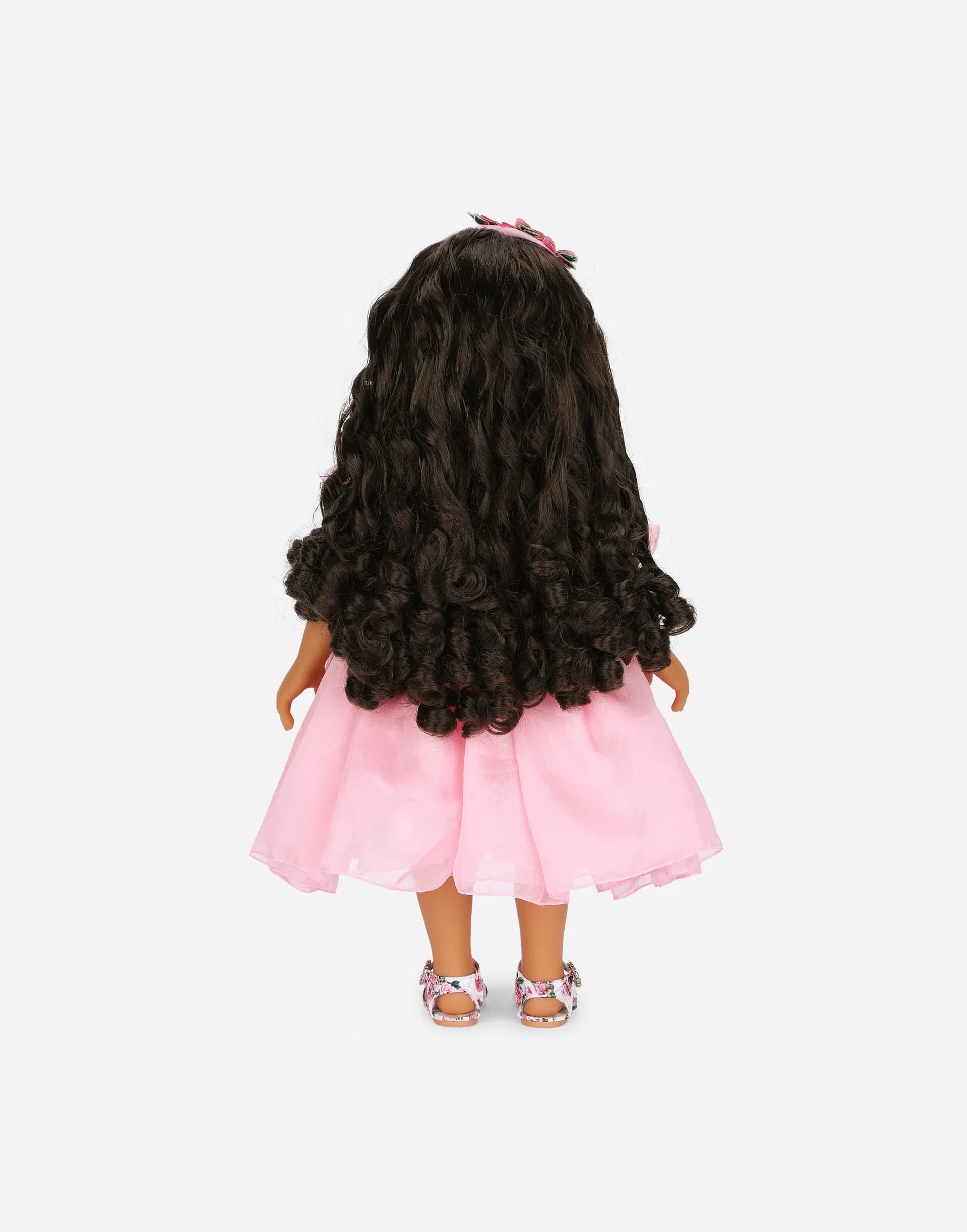 Лялька Dolce&Gabbana Kids у сукні з шифону - 3