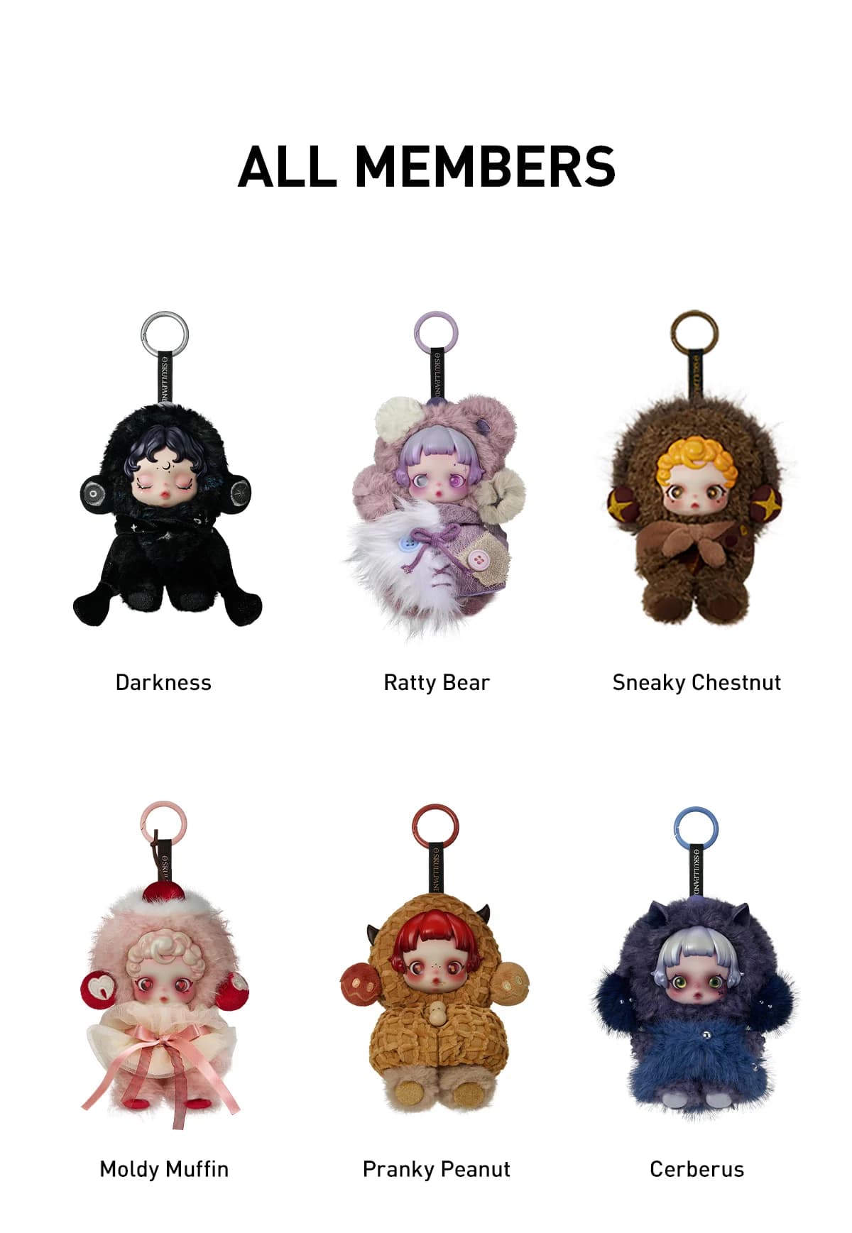  POP MART SKULLPANDA You Found Me Series Plush Doll Pendant – Brelok Blind Box - 4