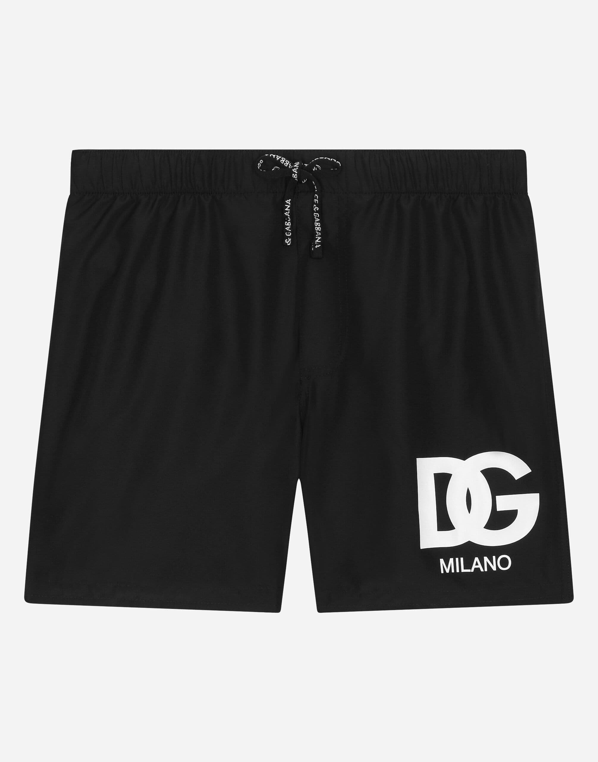 Dolce & Gabbana Kids дитячі нейлонові плавки з принтом логотипу DG Milano - 1