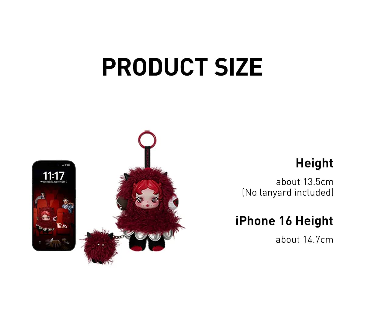 POP MART SKULLPANDA You Found Me Series Plush Doll Pendant – Плюшевий брелок Блайнд-бокс - 3