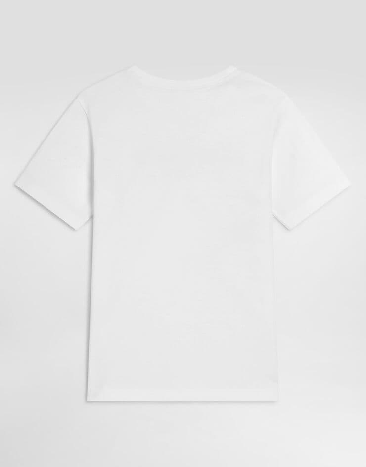 Dolce & Gabbana Kids Jersey T-Shirt with Embroidered Logo - 2