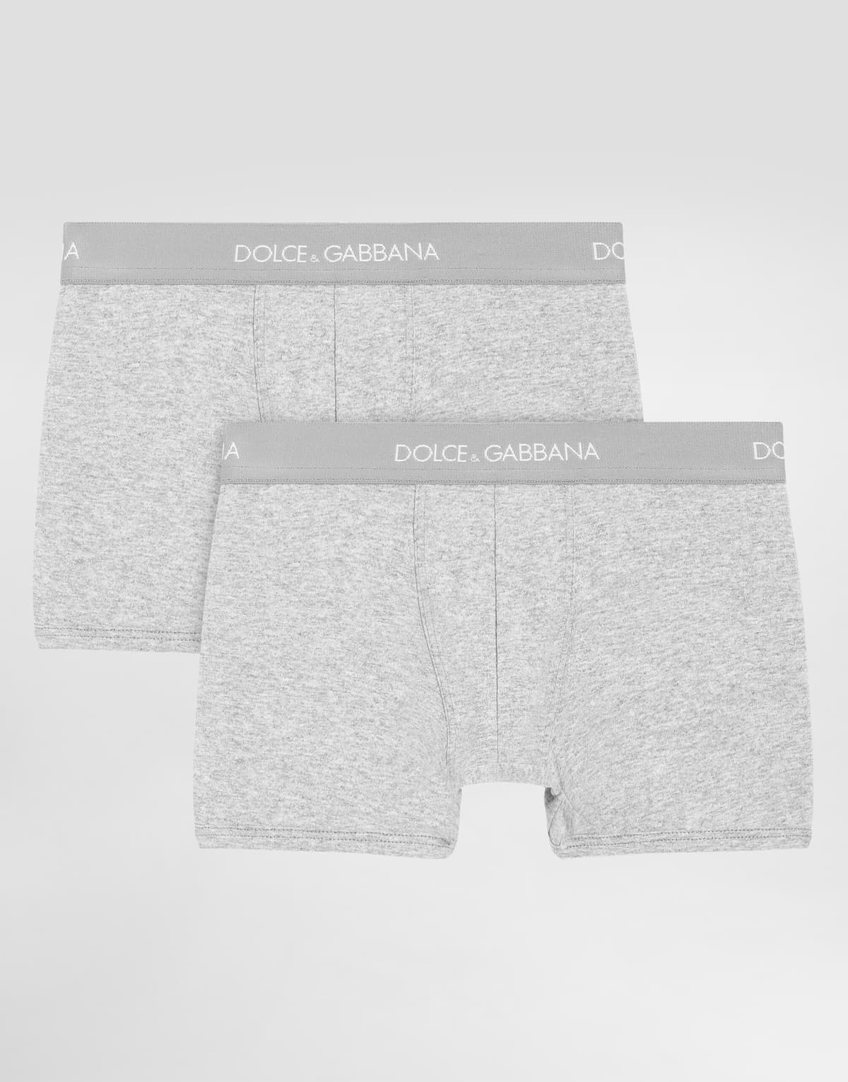 Dolce & Gabbana Kids Chłopięcy dwupak bokserek z firmową gumką