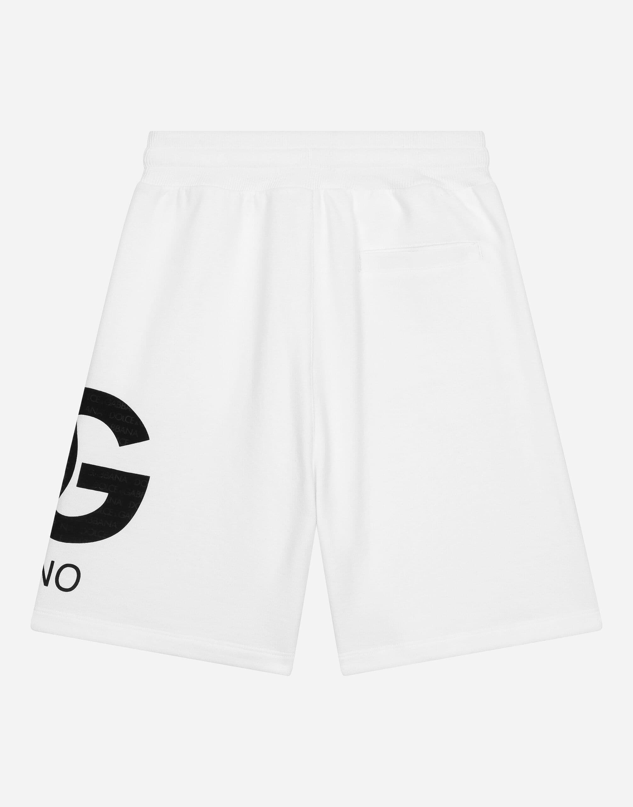 Dolce & Gabbana Kids Dziecięce szorty dresowe z nadrukiem logo DG - 3