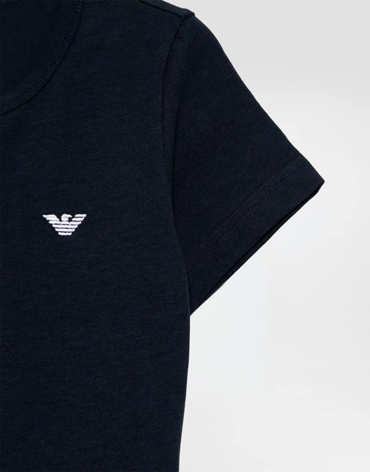 Emporio Armani​ Dziecięcy dwupak T-shirtów z okrągłym dekoltem z logo - 2