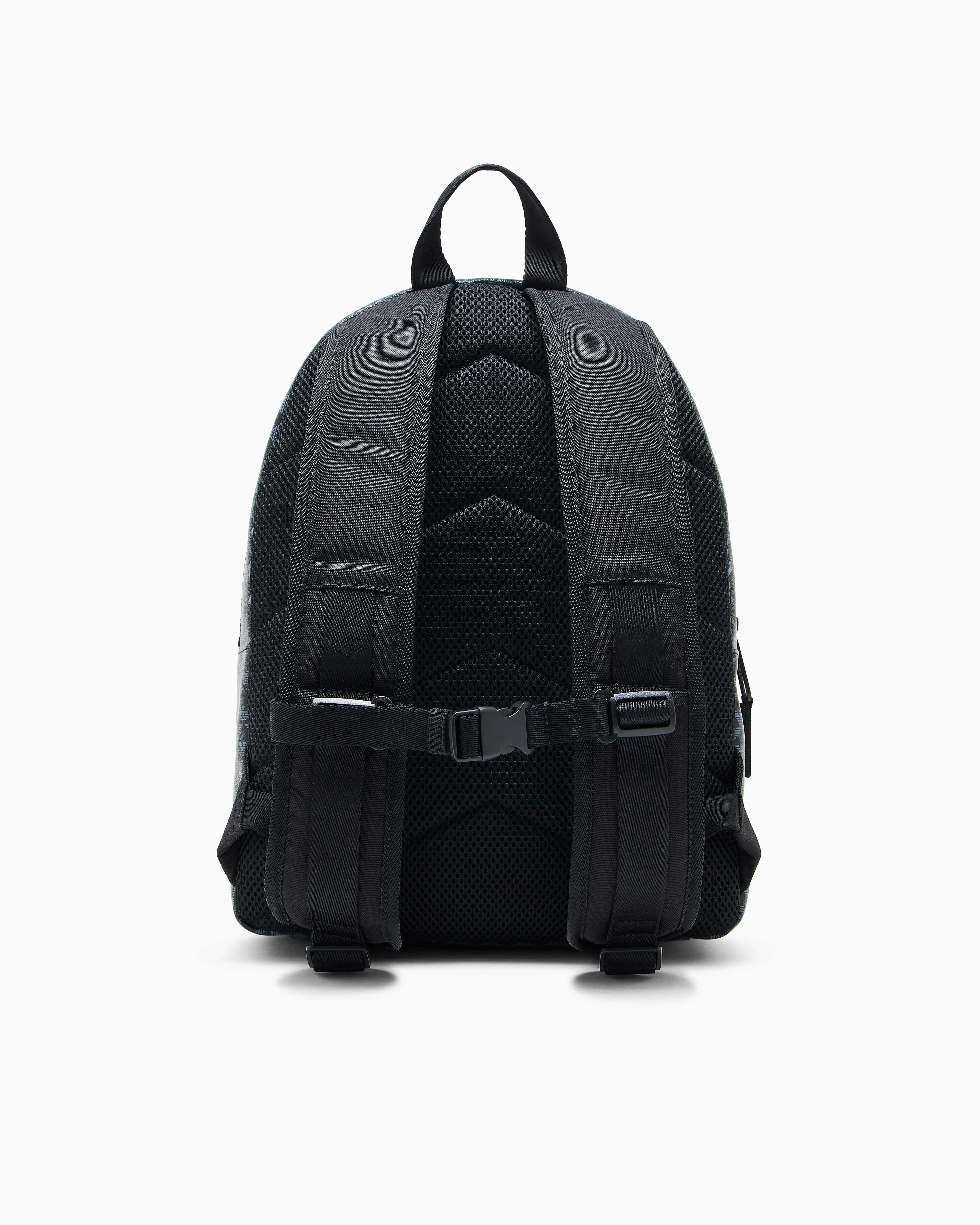 Emporio Armani Kids Backpack with Plaid Pattern - 3