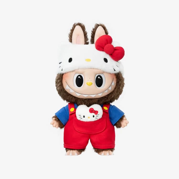 POP MART The Monsters Hello Kitty Vinyl Plush Doll – Duża Kolekcjonerska Maskotka Labubu x Sanrio (38 cm) - 1