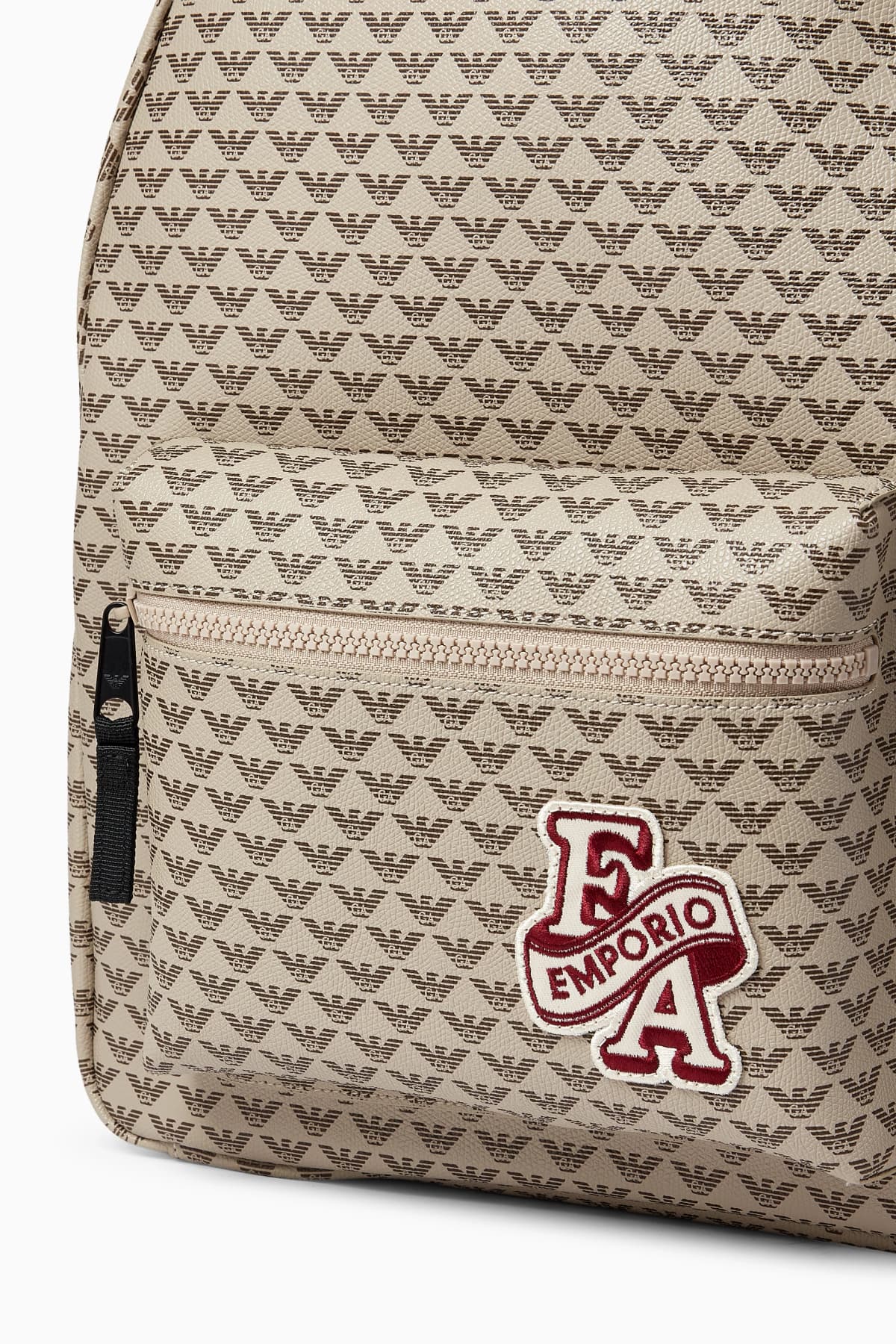 Emporio Armani Kids Backpack with Plaid Pattern - 4