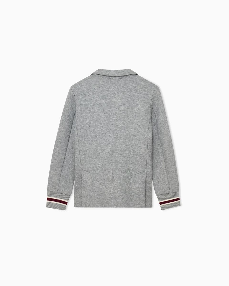 Emporio Armani Dziecięcy żakiet z żakardu double jersey z prążkowanymi mankietami - 3
