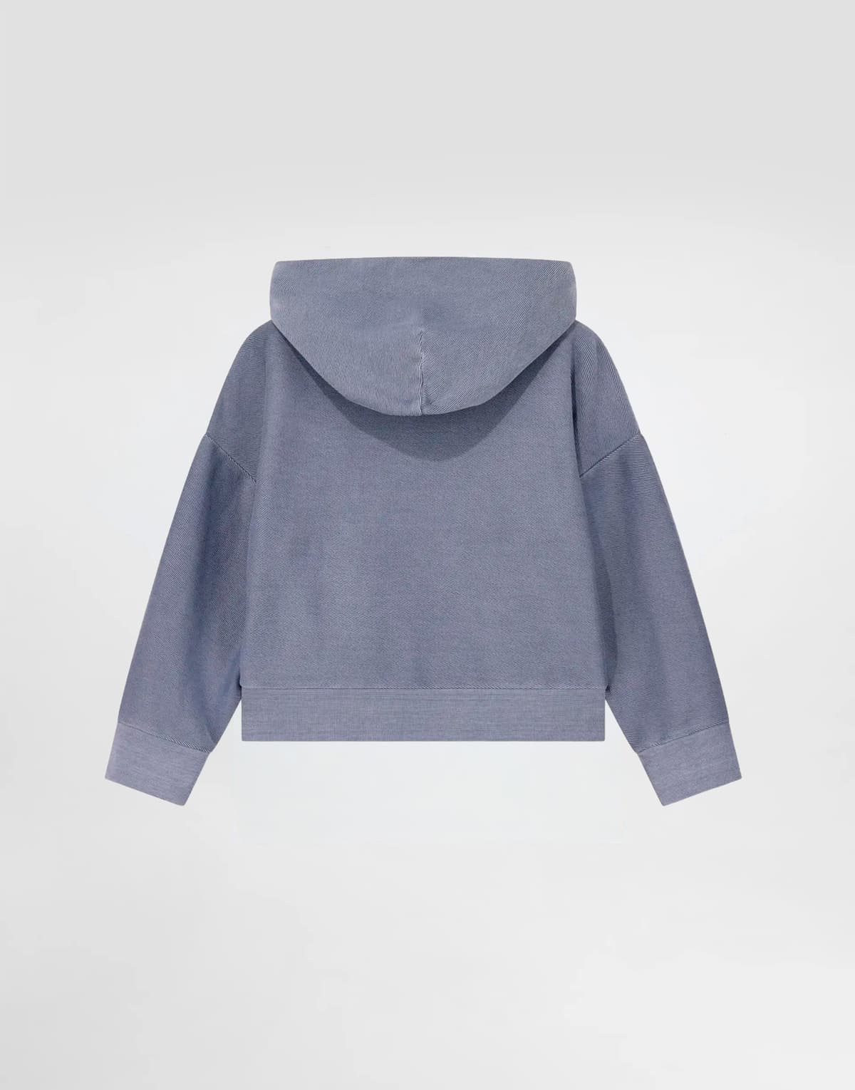 Emporio Armani Dziecięca bluza z kapturem z bawełny z teksturą ukośnego jerseyu - 3