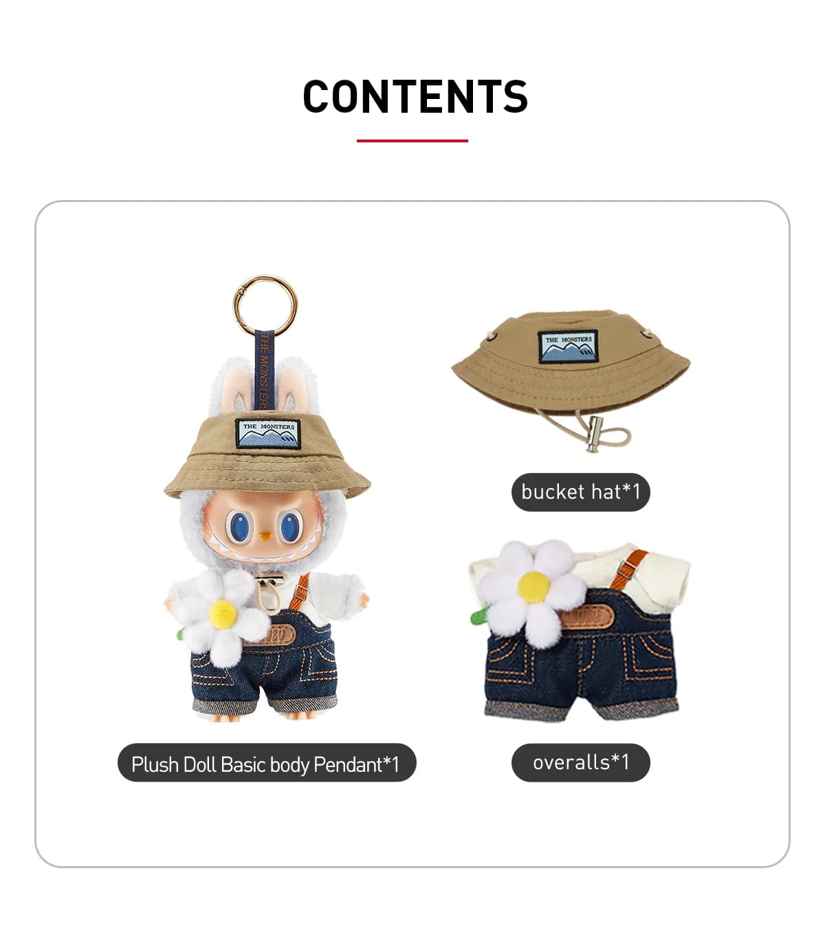 POP MART The Monsters Fall in Wild Series Vinyl Plush Doll Pendant – Zawieszka Labubu Podróżnik - 2