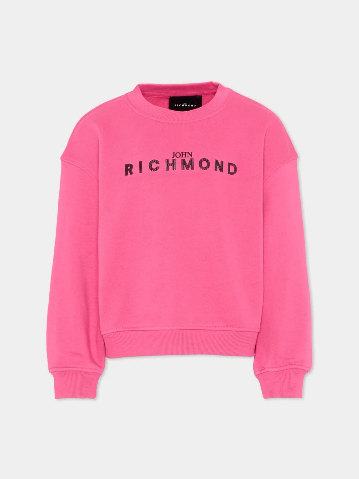 John Richmond Dziewczęca bluza Polia z kontrastowym logo 