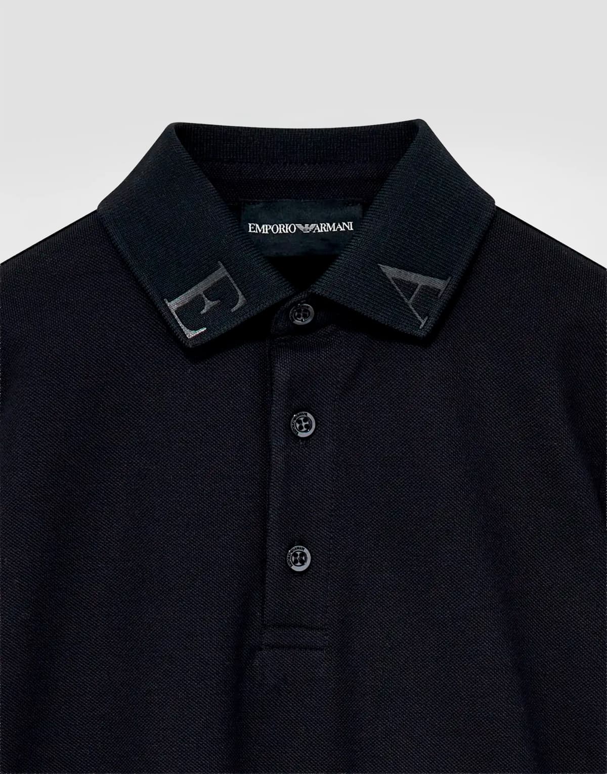 Emporio Armani Dziecięca koszulka polo z bawełnianej piki - 3