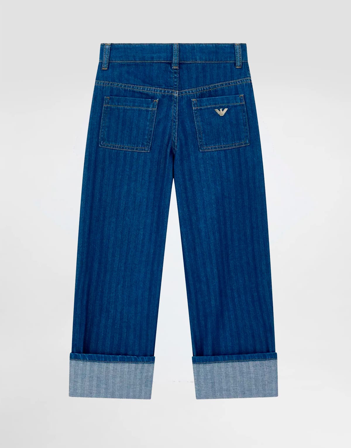 Emporio Armani Dziewczęce jeansy z wysokim stanem i szeroką nogawką - 3