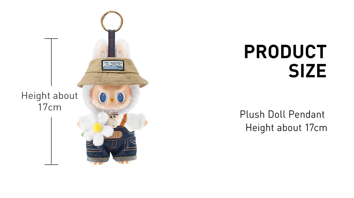 POP MART The Monsters Fall in Wild Series Vinyl Plush Doll Pendant – Zawieszka Labubu Podróżnik - 3