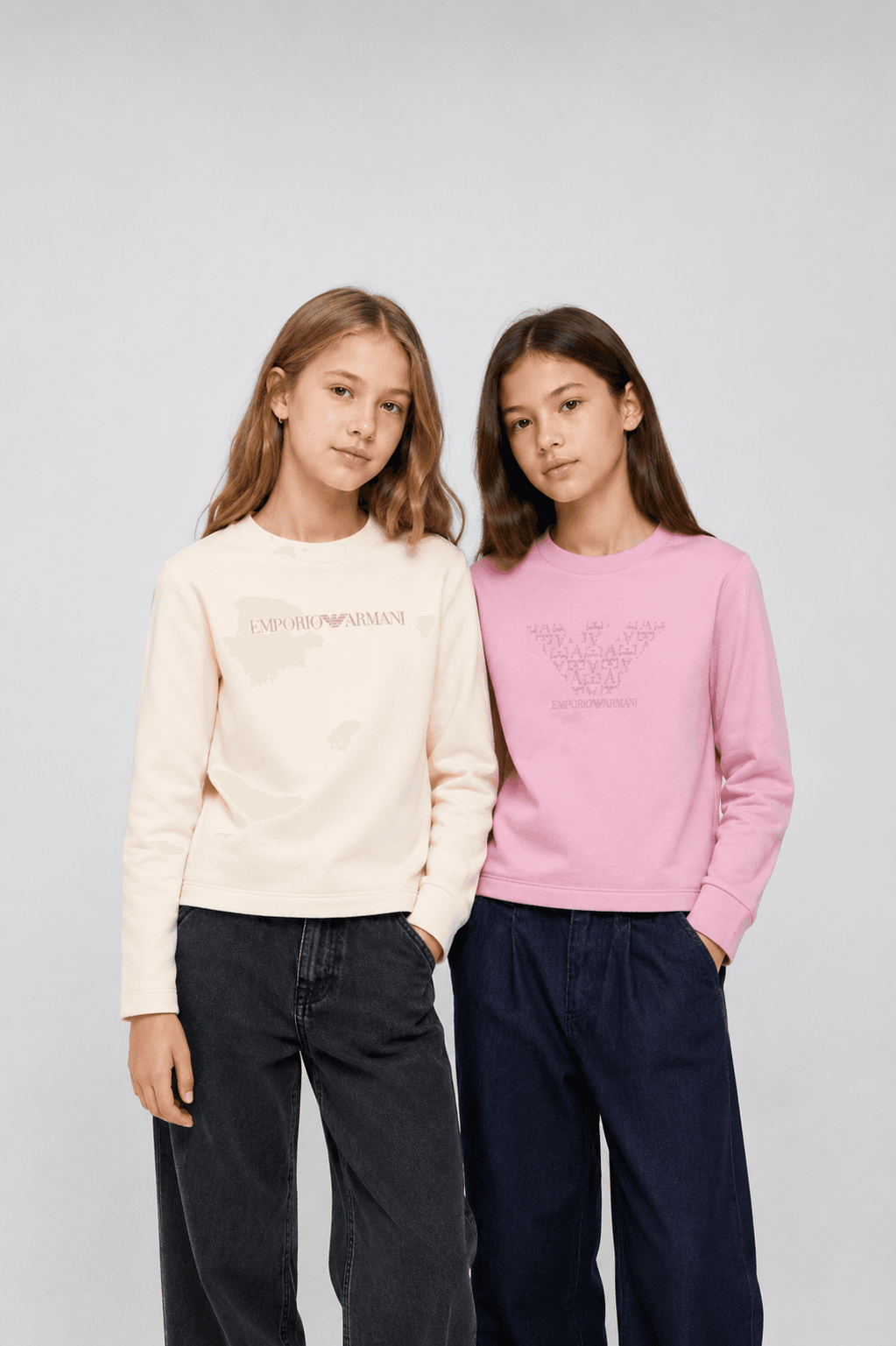 Emporio Armani Dziecięcy dwupak T-shirtów z długim rękawem i okrągłym dekoltem - 2