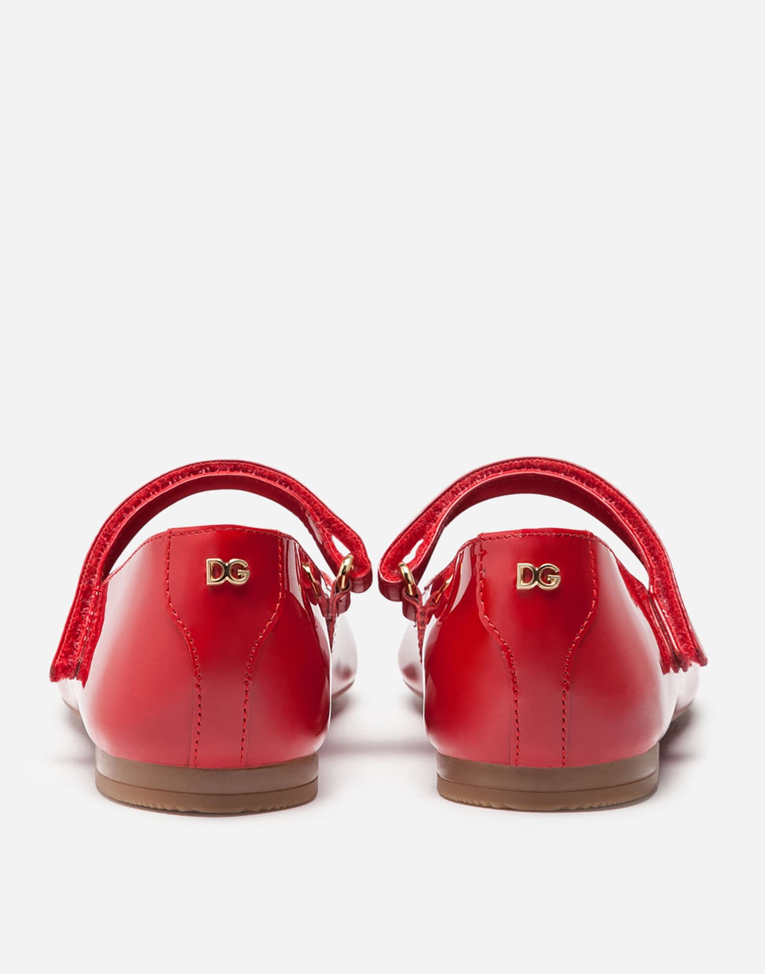 Dolce & Gabbana Kids Dziecięce lakierowane baleriny Mary Jane - 3