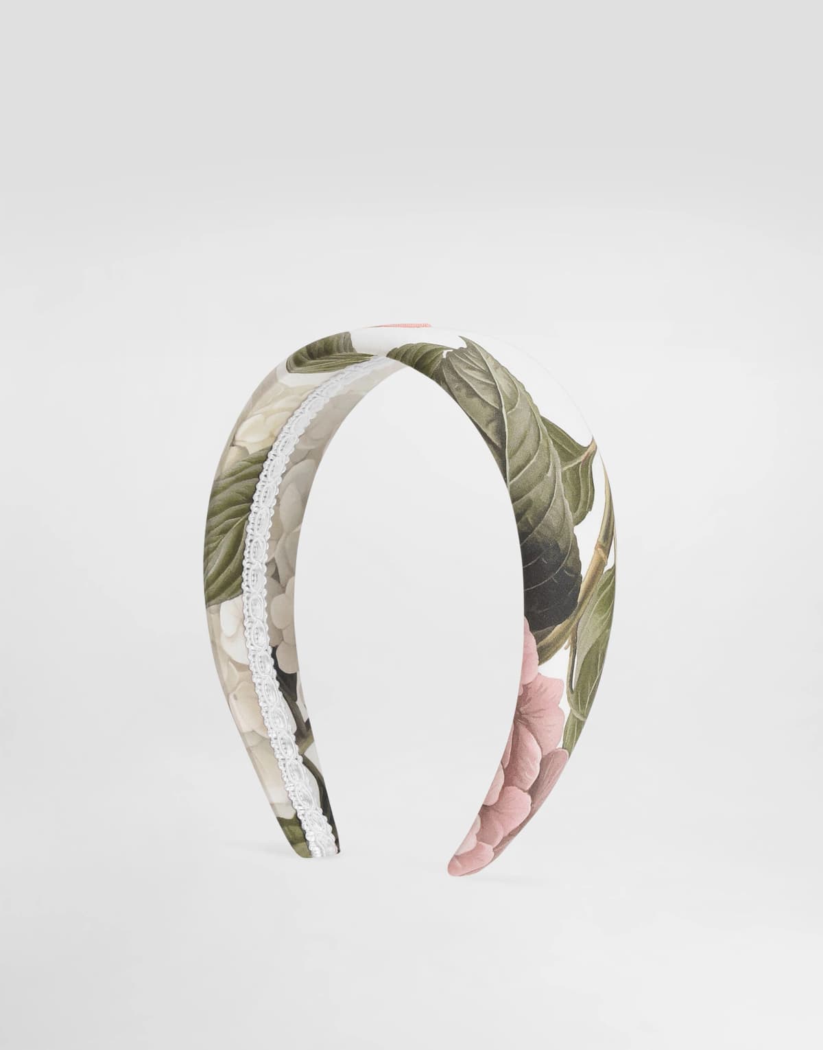 Dolce & Gabbana Kids Hydrangea-Print Poplin Headband - 3