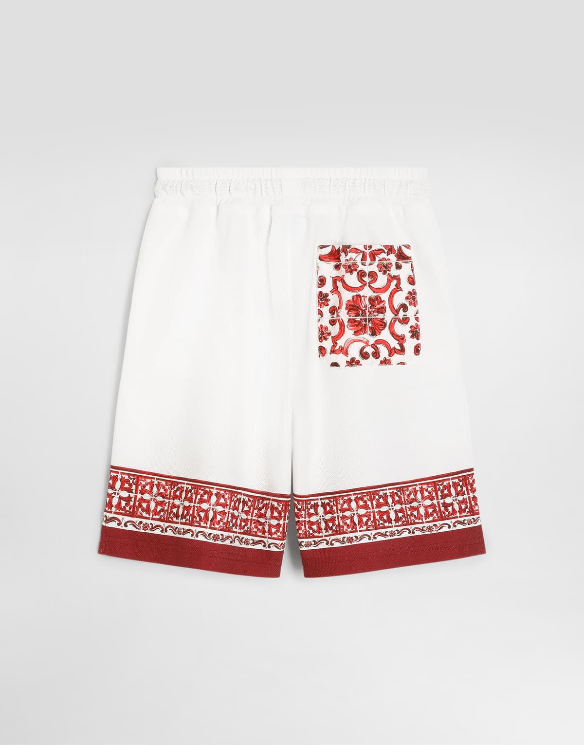 Dolce & Gabbana Kids Boys Majolica-Print Double Piqué Bermuda Shorts - 3