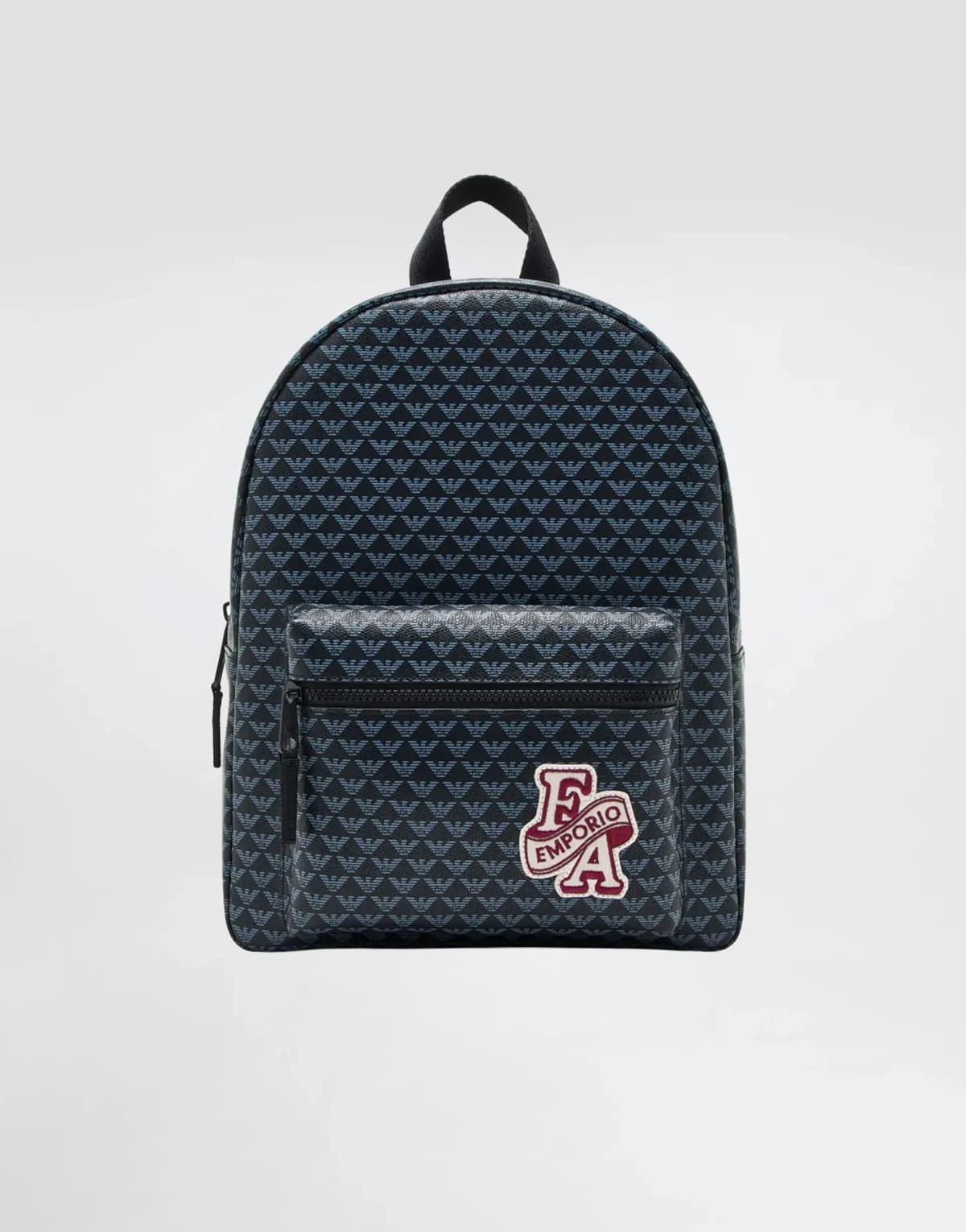 Emporio Armani Kids Backpack with Plaid Pattern