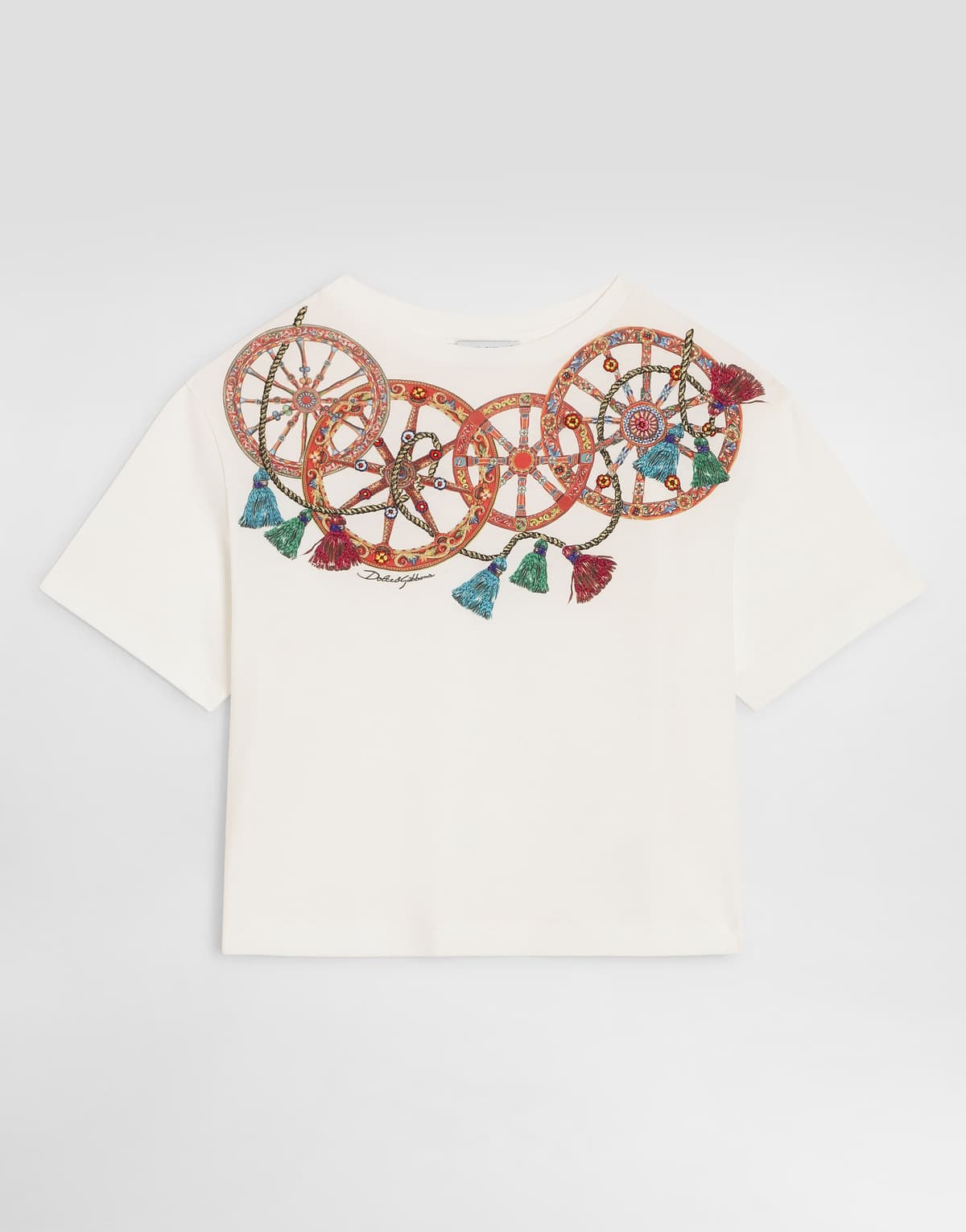 Dolce & Gabbana Kids Girls Jersey T-Shirt with Applications