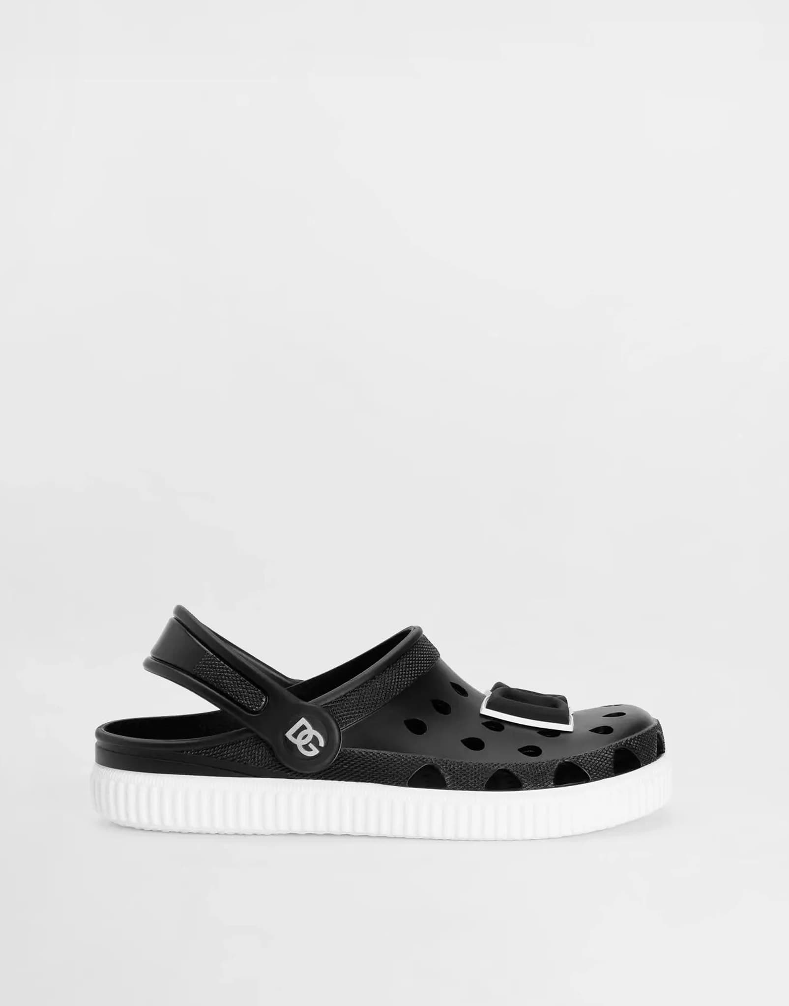 Dolce & Gabbana Kids plażowe sandały PVC dla dzieci czarny - 1