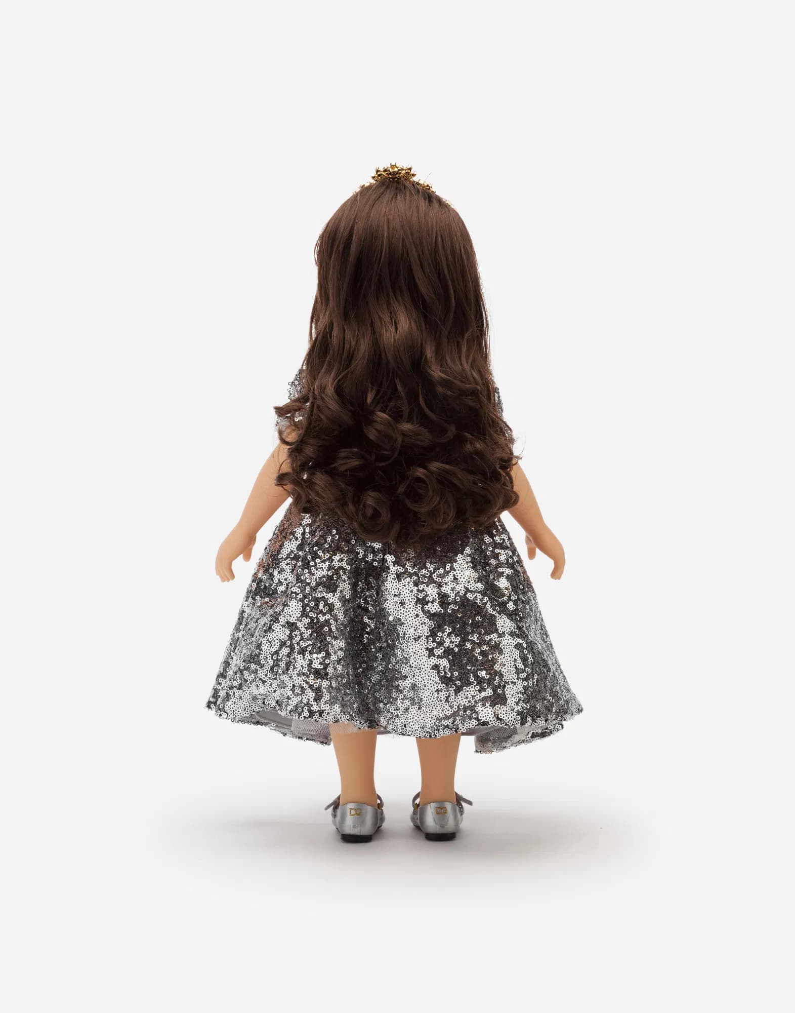 Лялька Dolce&Gabbana Kids у сукні з паєтками - 3