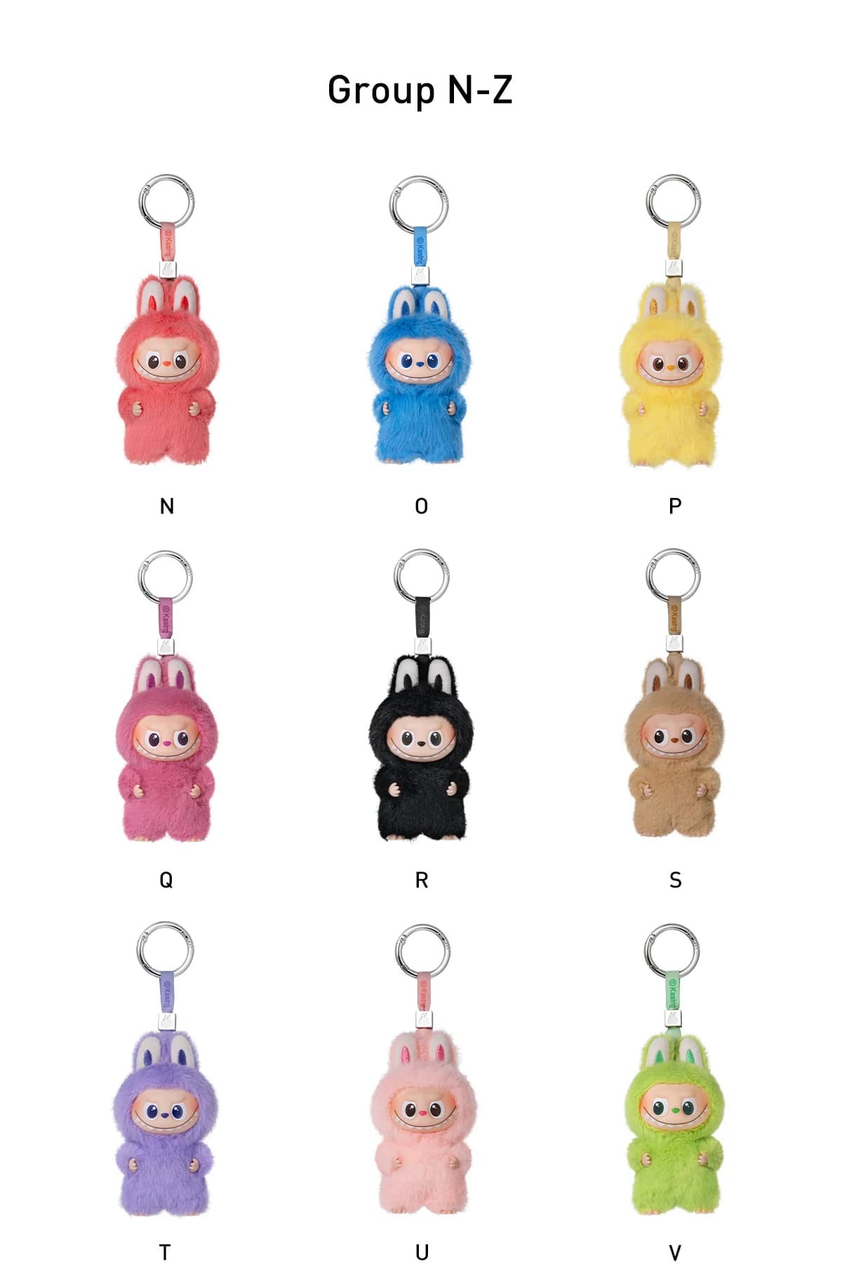 POP MART The Monsters Pin for Love Series Vinyl Plush Pendant – Brelok Niespodzianka Labubu Alphabet N-Z - 3