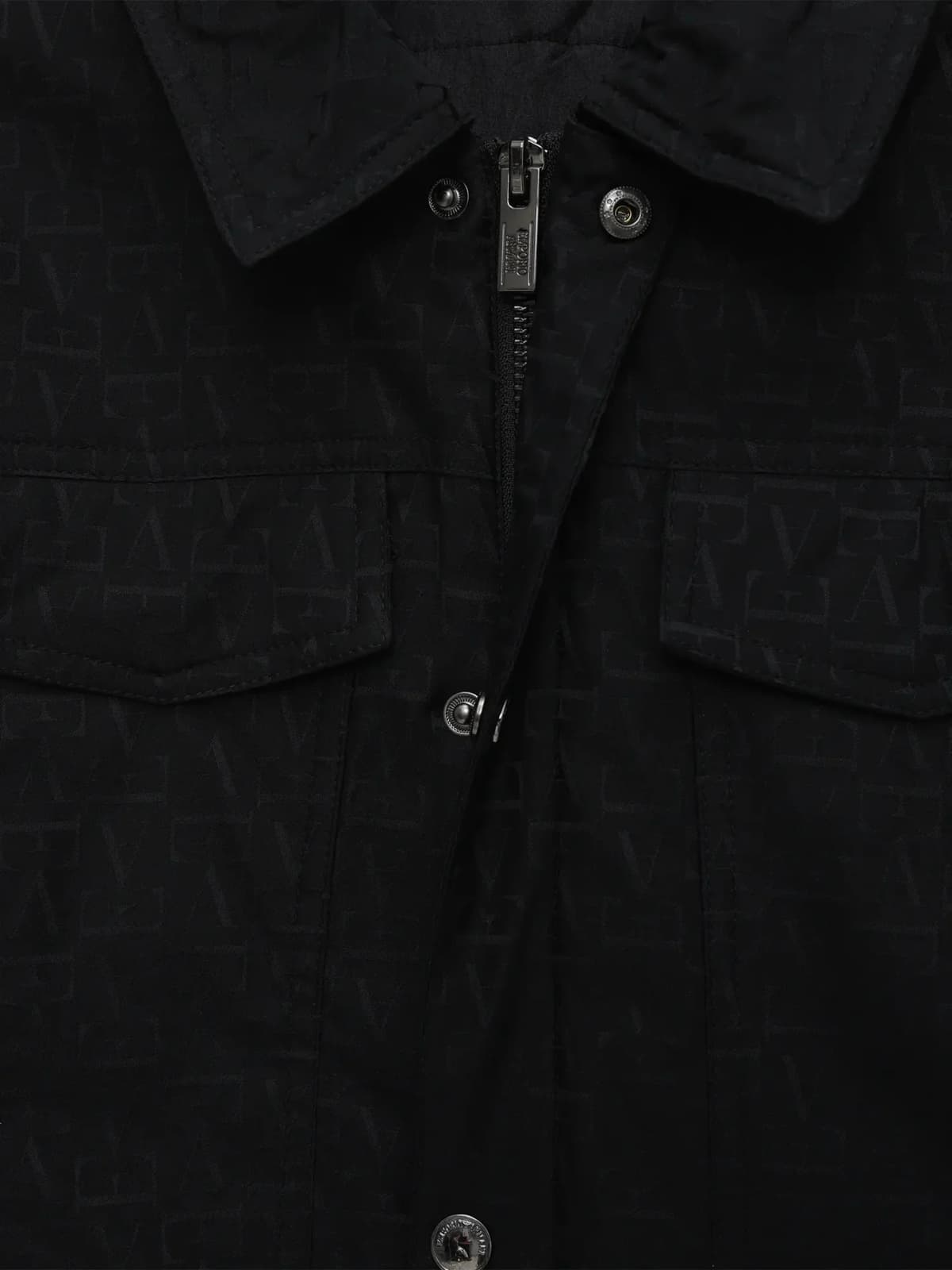 Emporio Armani Dziecięca kurtka z kapturem z żakardowym monogramem - 4