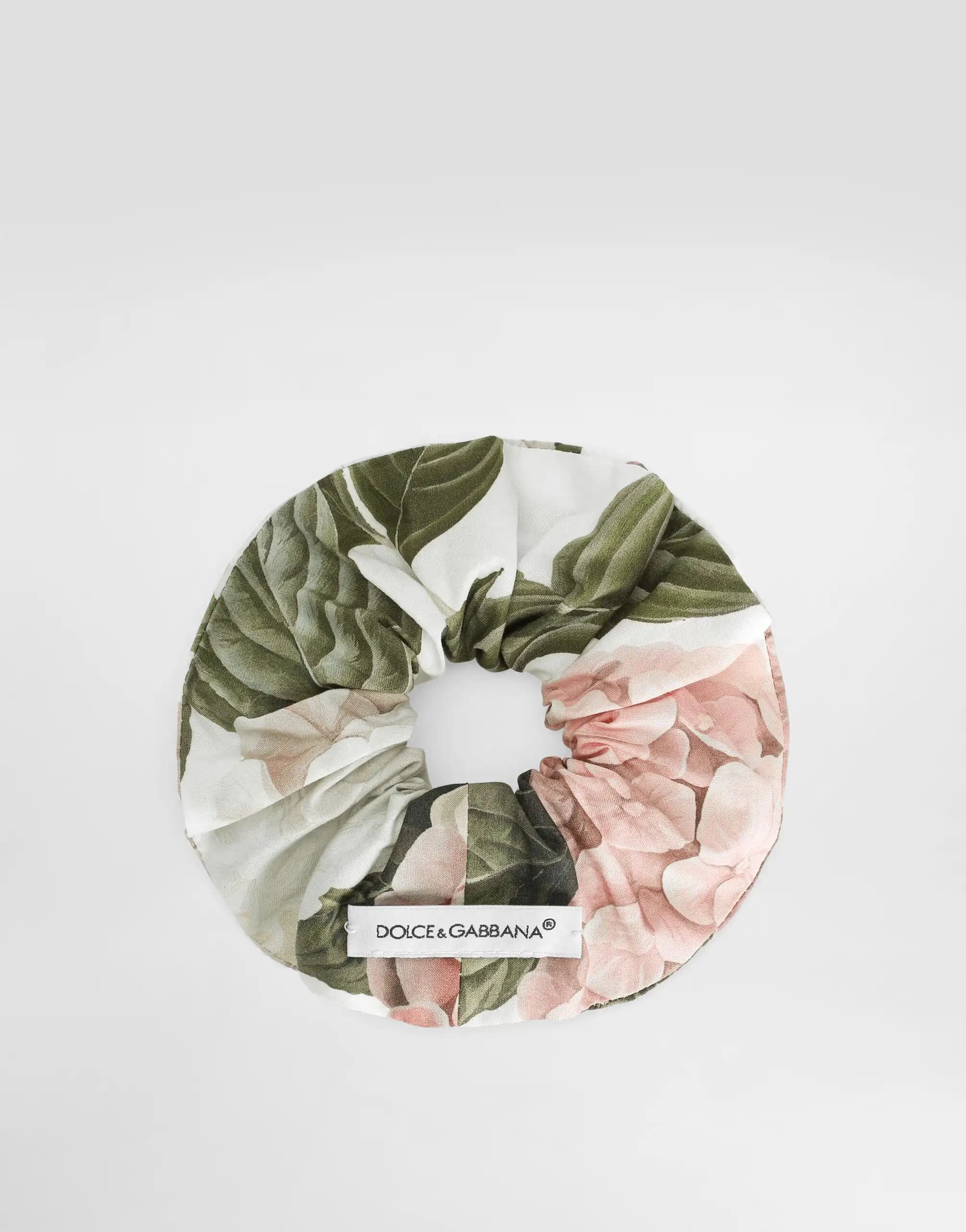 Dolce & Gabbana Kids Hydrangea-Print Poplin Scrunchie - 2