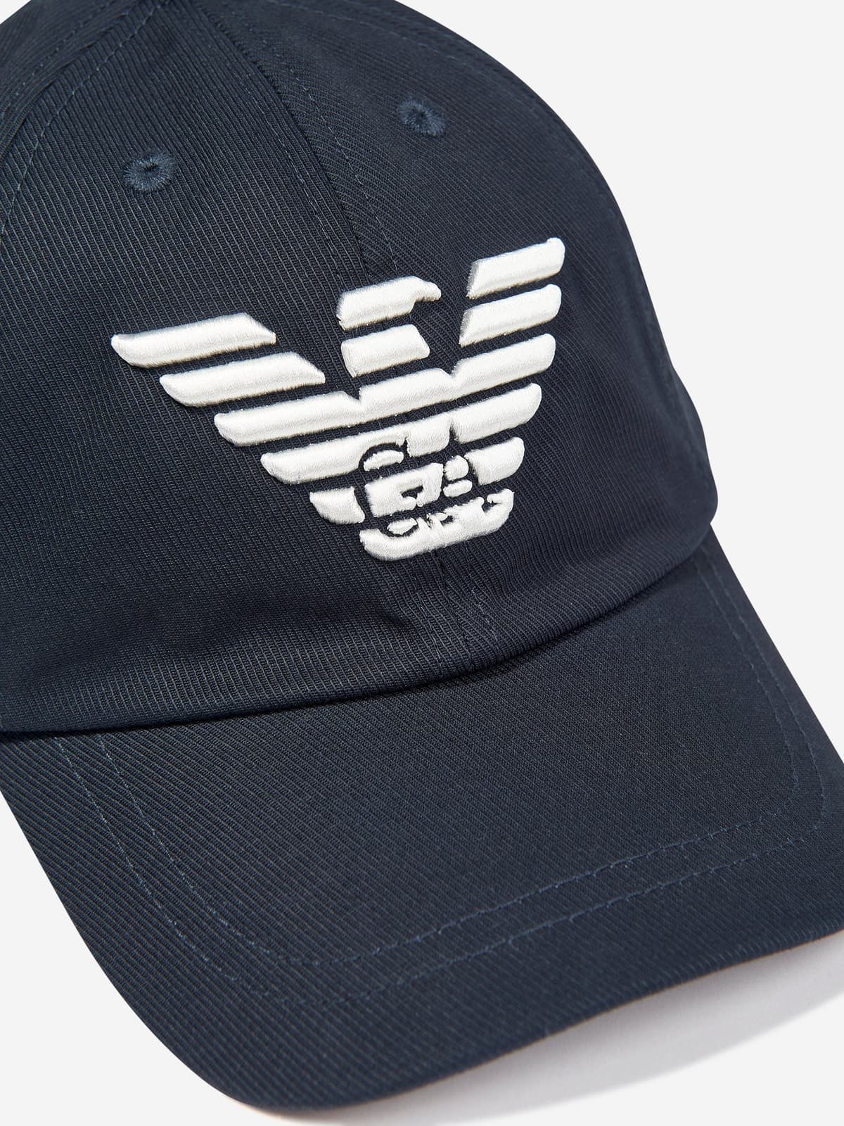 Emporio Armani Kids Cotton Baseball Cap with Embroidered Logo - 3