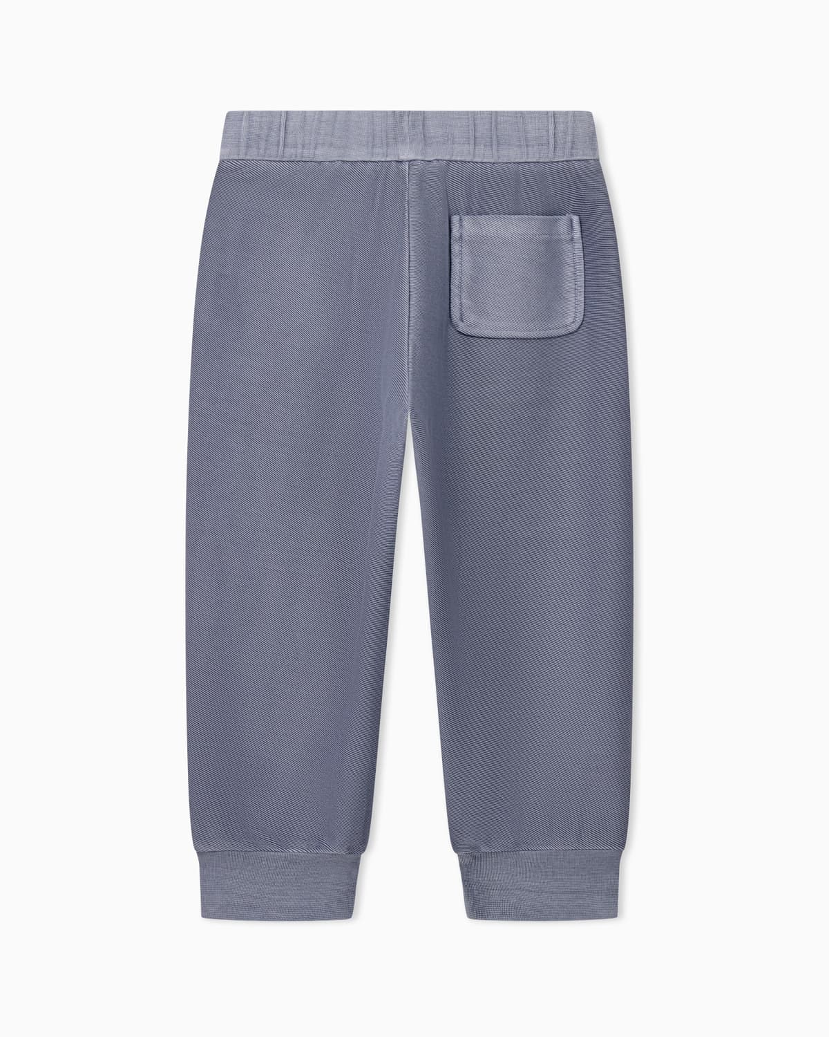 Emporio Armani Dziecięce spodnie dresowe z ukośnego jerseyu delavé - 3
