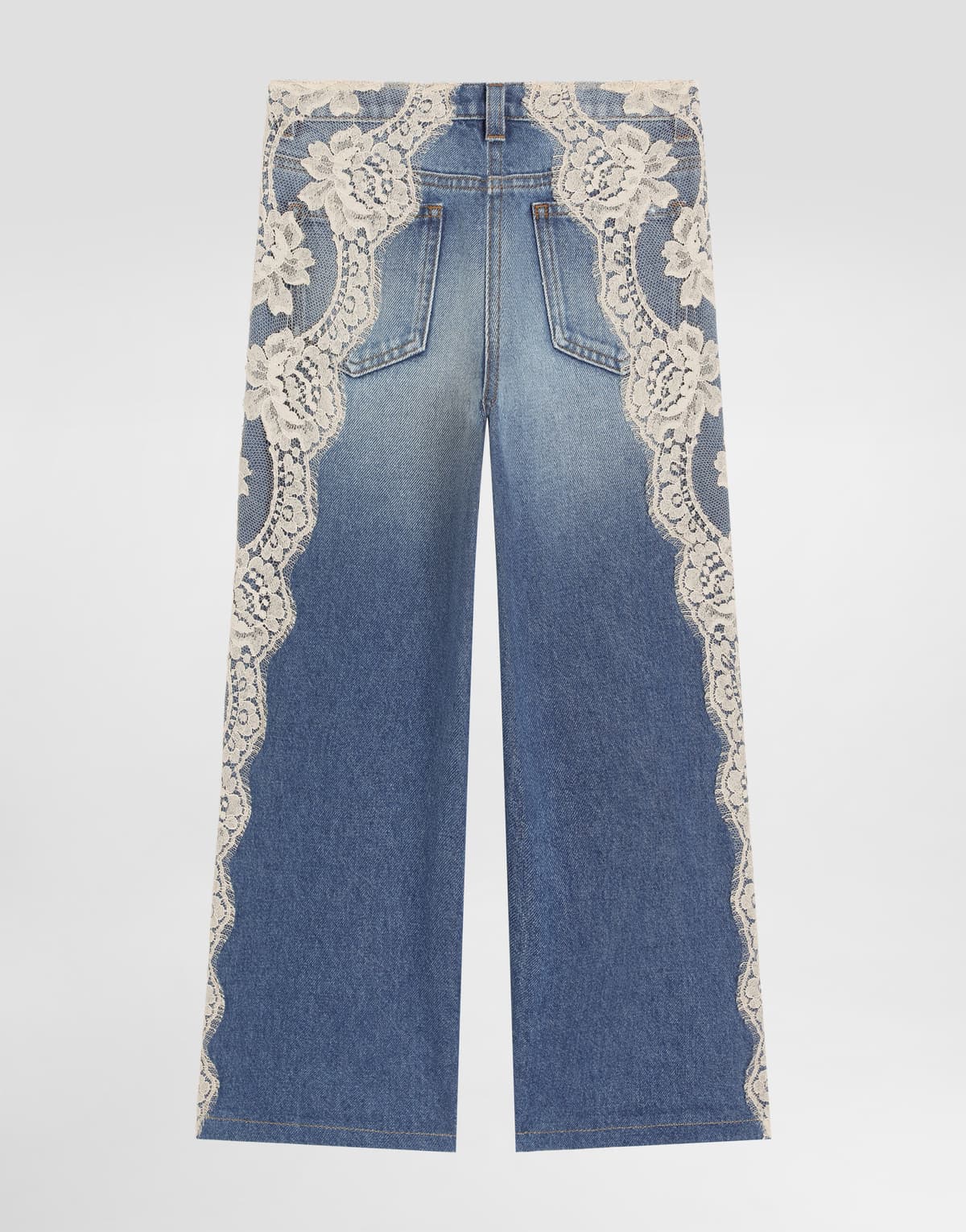 Dolce & Gabbana Kids dziecięce wielokolorowe spodnie jeansowe z pięcioma kieszeniami - 2