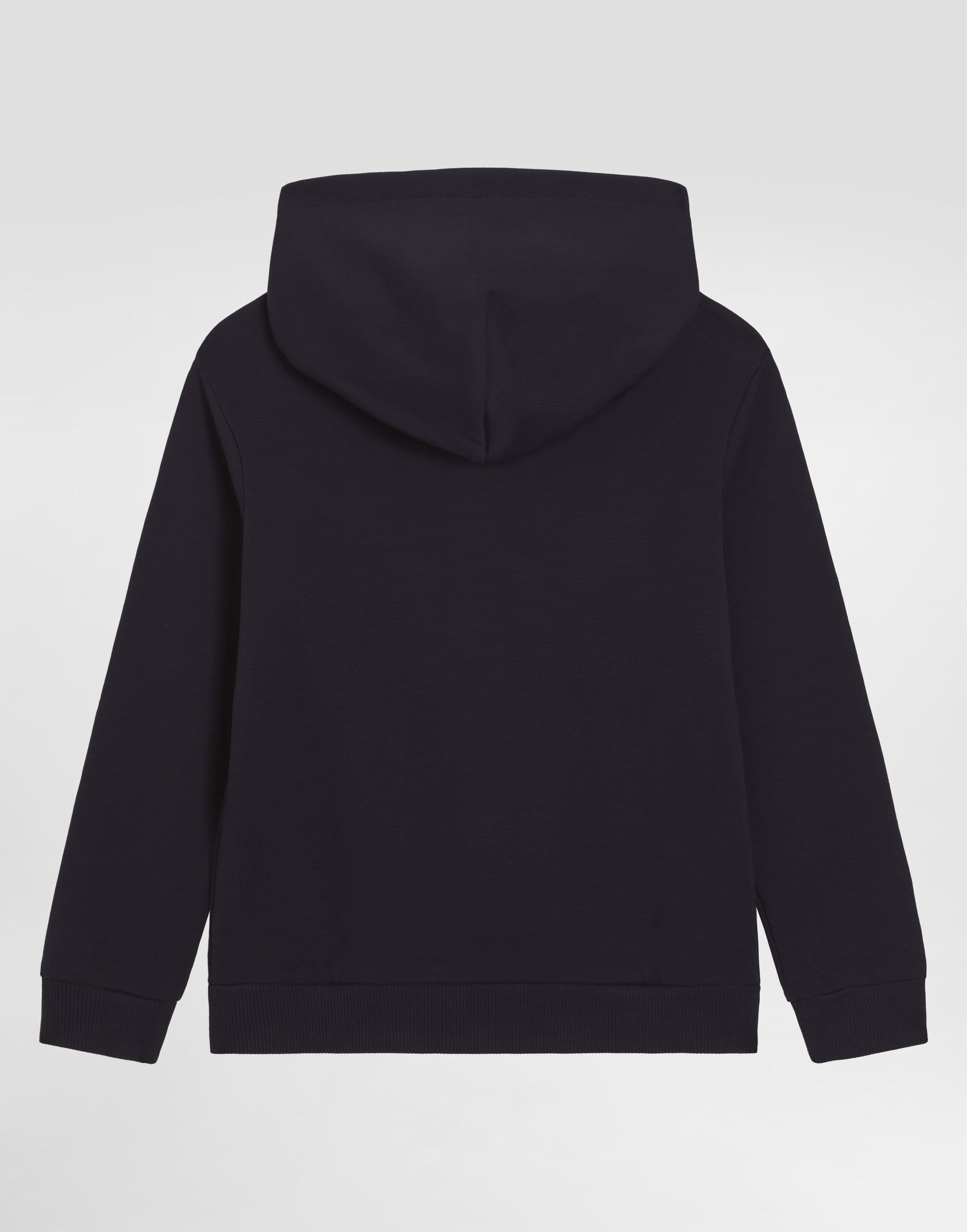 Dolce & Gabbana Kids дитяча толстовка з капюшоном та металевою плашкою логотипу DG - 2
