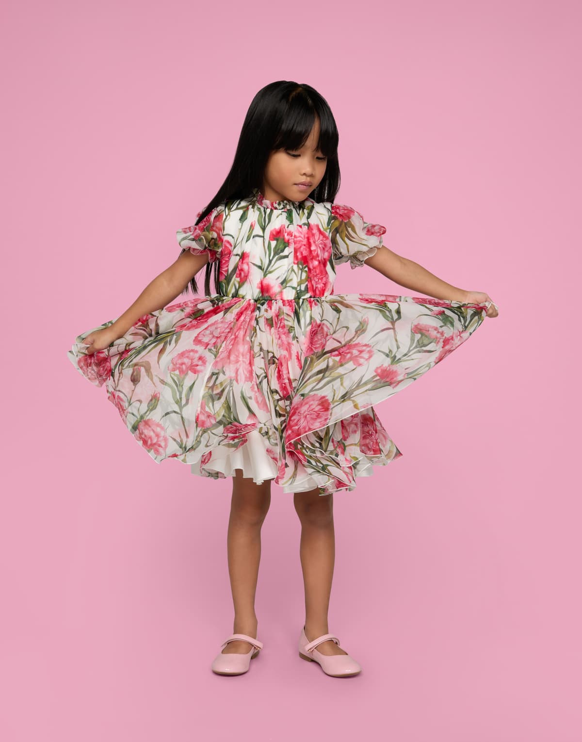 Dolce & Gabbana Kids Дитячі рожеві лаковані туфлі Мері Джейн - 2