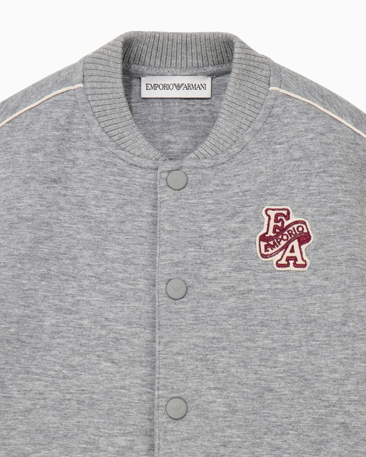 Emporio Armani Dziecięca bluza varsity z kontrastowymi rękawami - 2