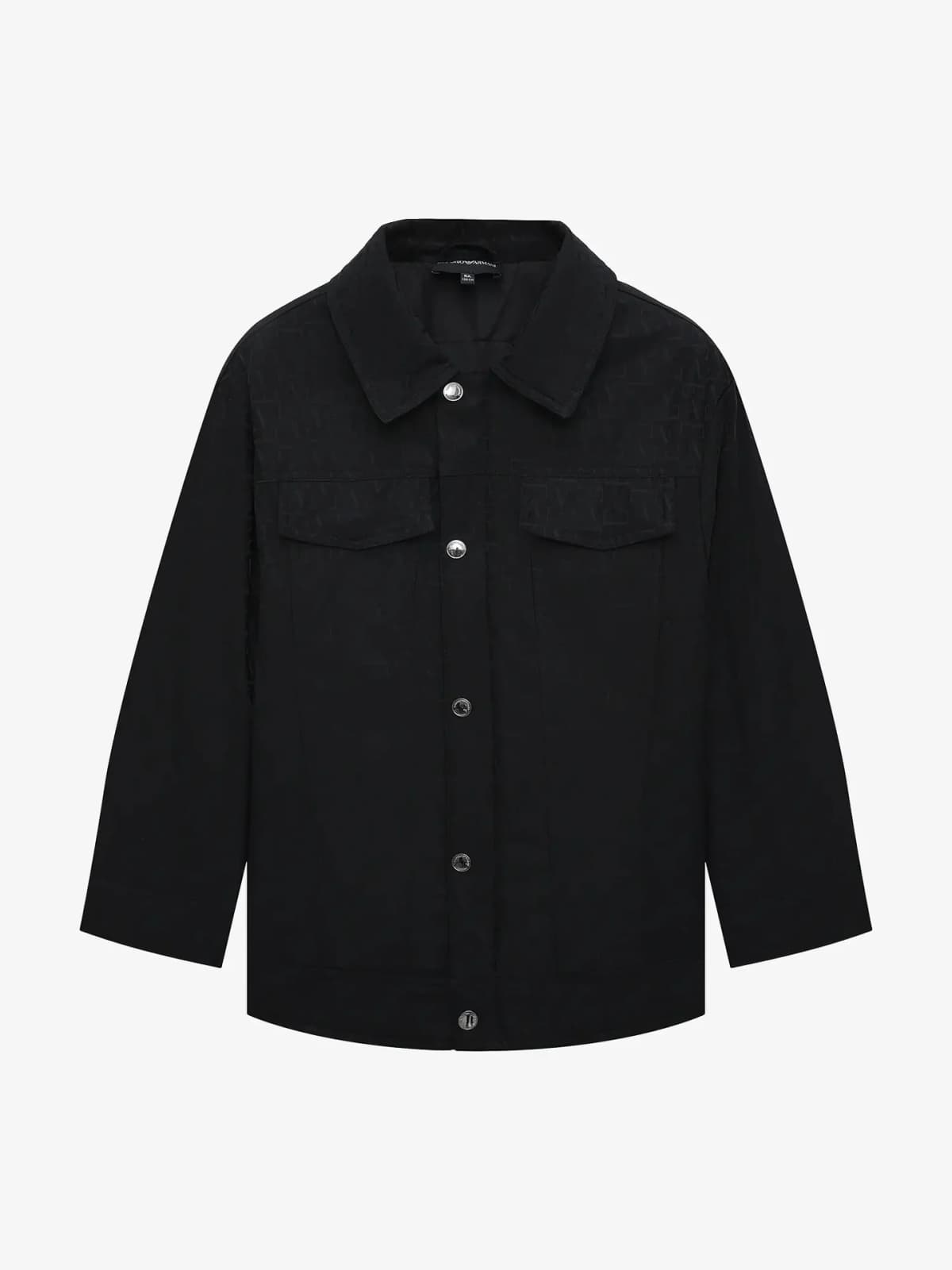 Emporio Armani Dziecięca kurtka z kapturem z żakardowym monogramem - 3