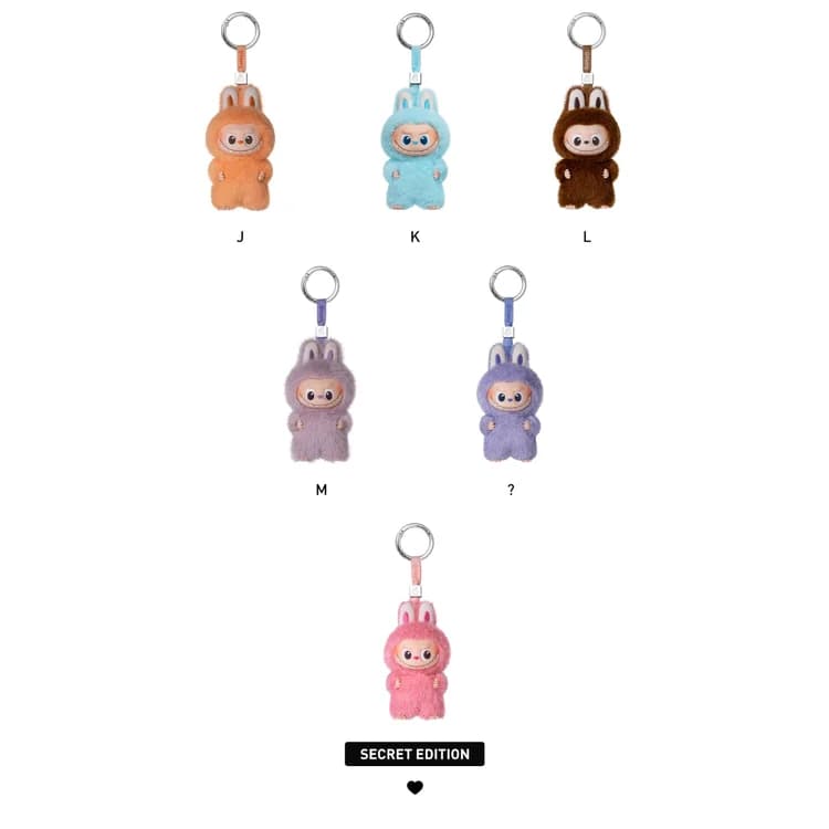 POP MART The Monsters Pin for Love Series Vinyl Plush Pendant – Brelok Niespodzianka Labubu Alphabet A-M - 4