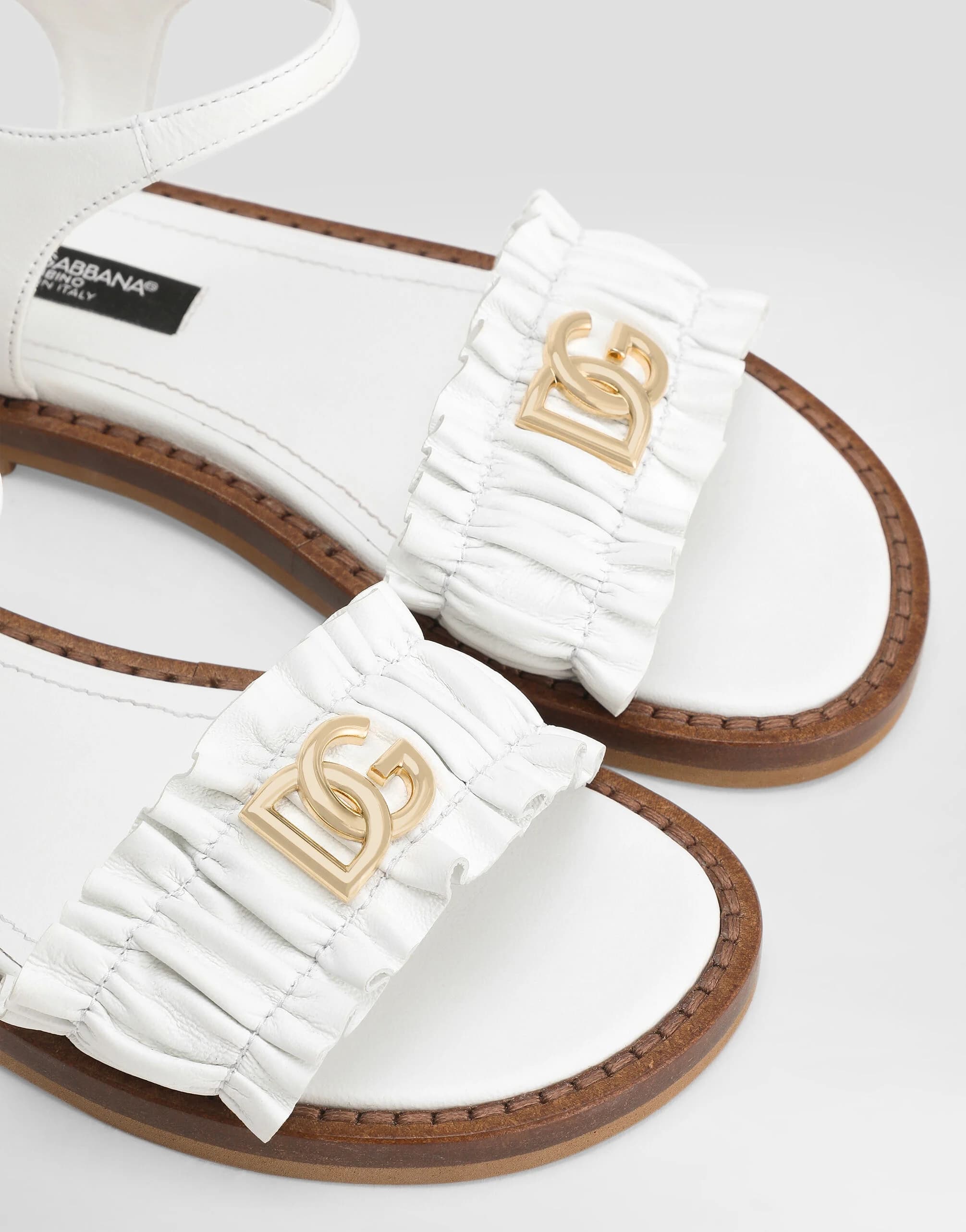 Sandały Dolce & Gabbana Kids ze skóry nappa - 2