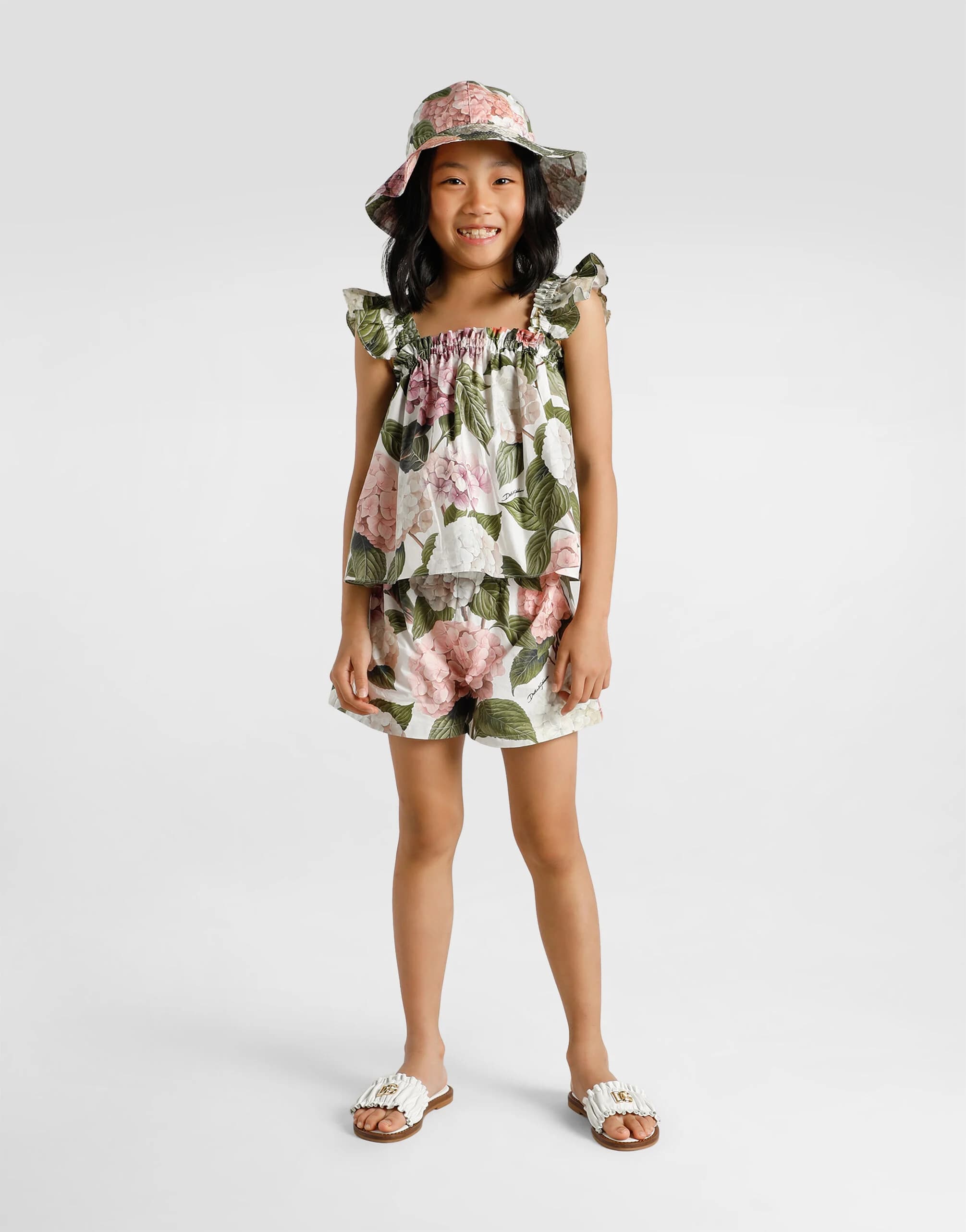 Dolce & Gabbana Kids Klapki ze skóry nappa - 2