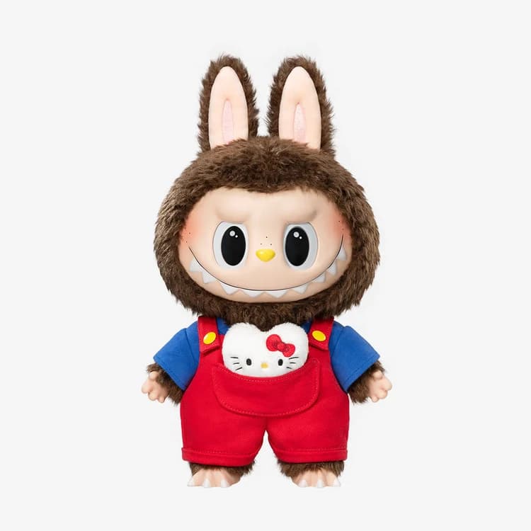 POP MART The Monsters Hello Kitty Vinyl Plush Doll – Duża Kolekcjonerska Maskotka Labubu x Sanrio (38 cm) - 2