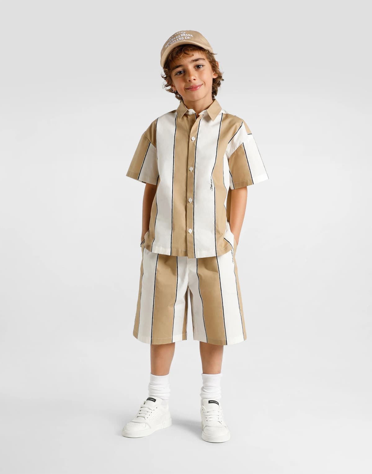 Dolce & Gabbana Kids Boys New Roma Calfskin Nappa Sneakers - 2