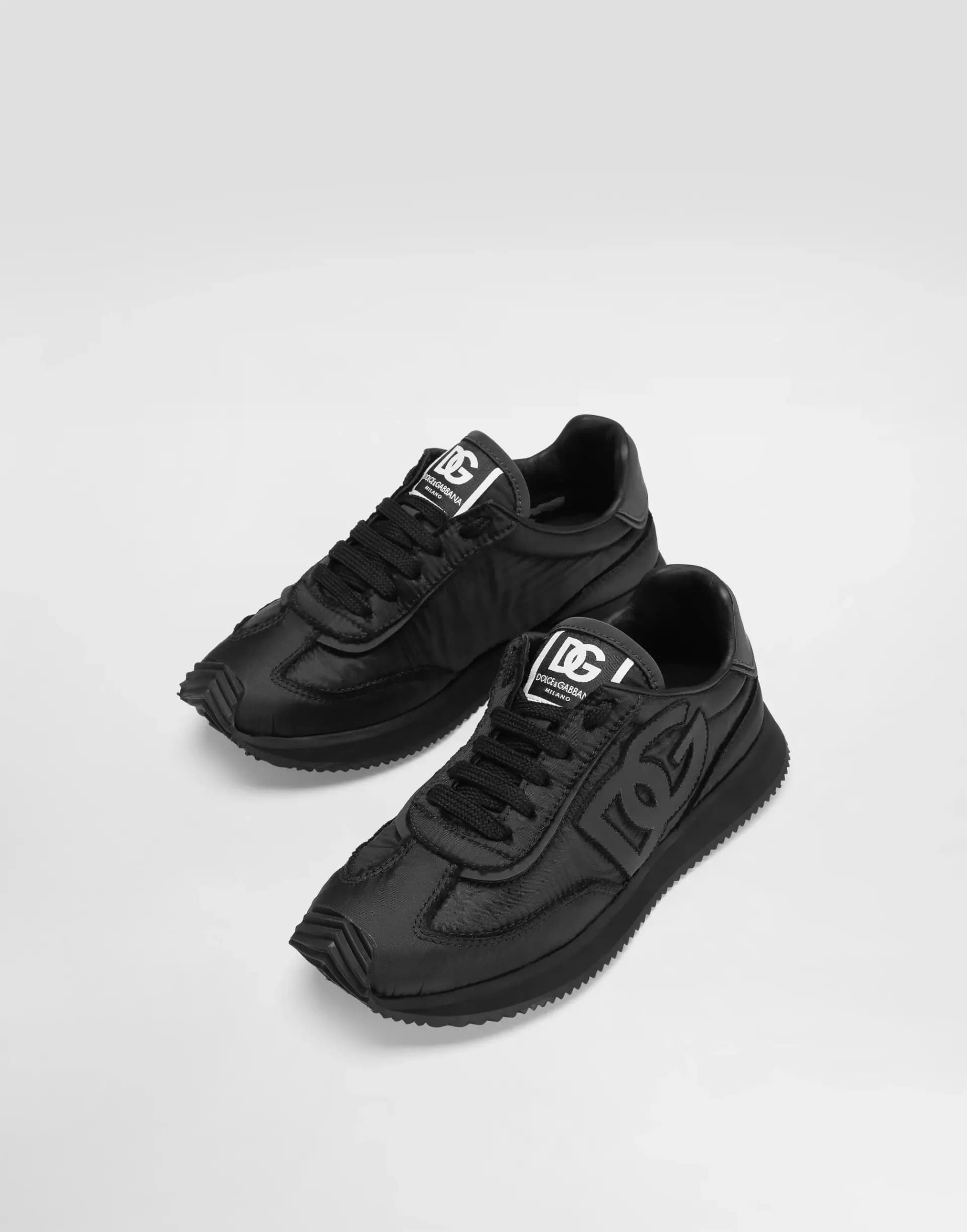 Dolce & Gabbana Kids Дитячі кросівки з нейлону та наппи з телячої шкіри - 4
