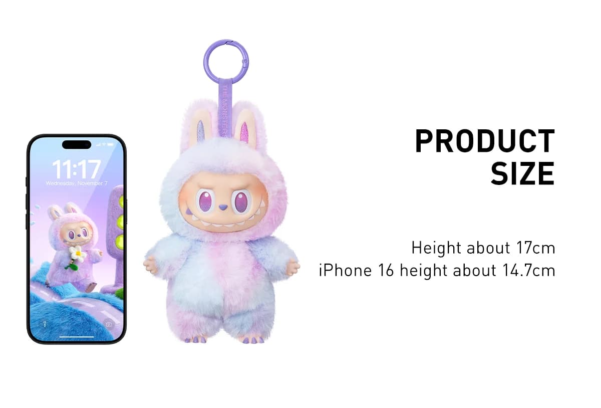 Плюшевий брелок-сюрприз POP MART The Monsters Big into Energy Series Vinyl Plush Pendant – Серія Лабубу - 3