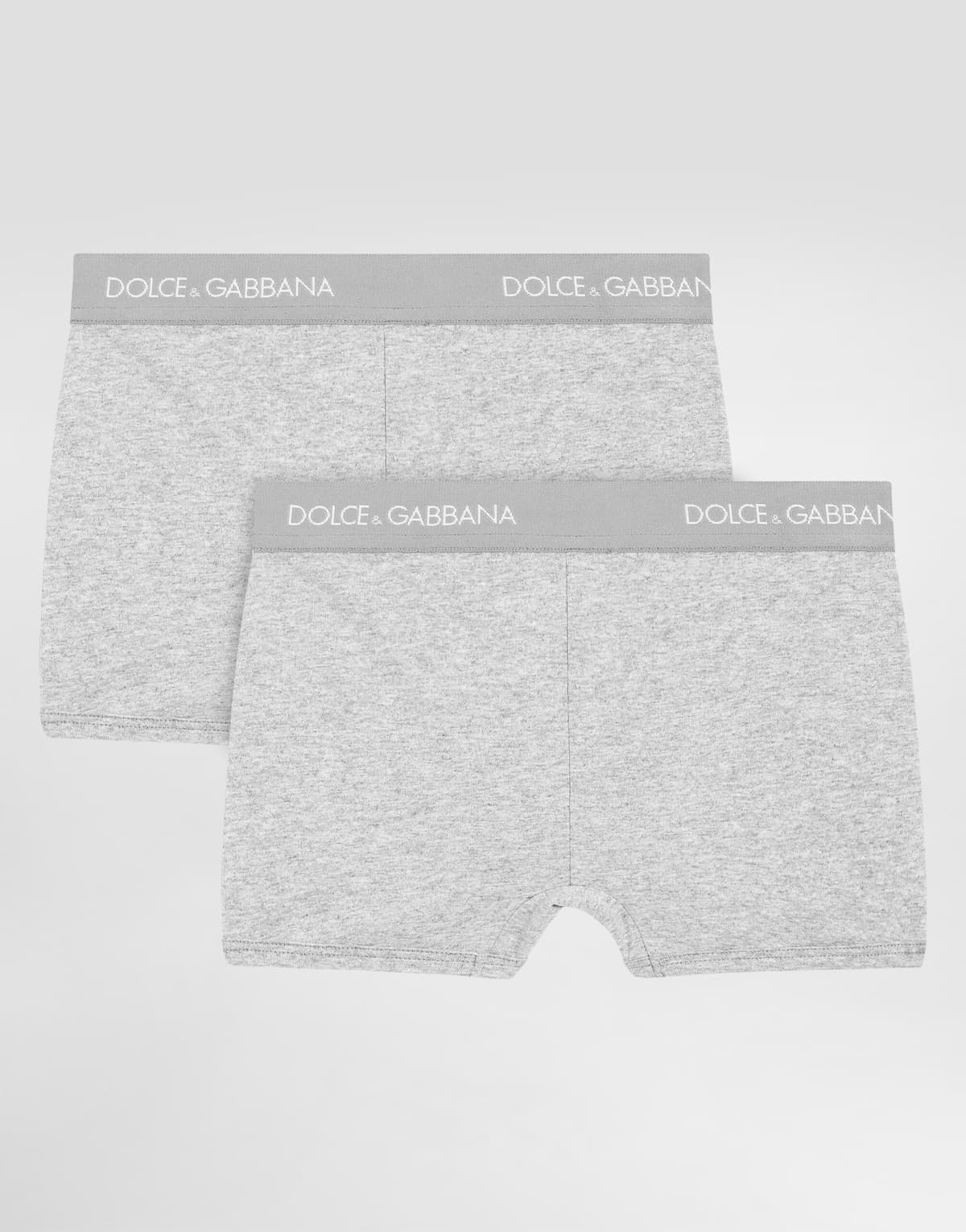 Dolce & Gabbana Kids Chłopięcy dwupak bokserek z firmową gumką - 2