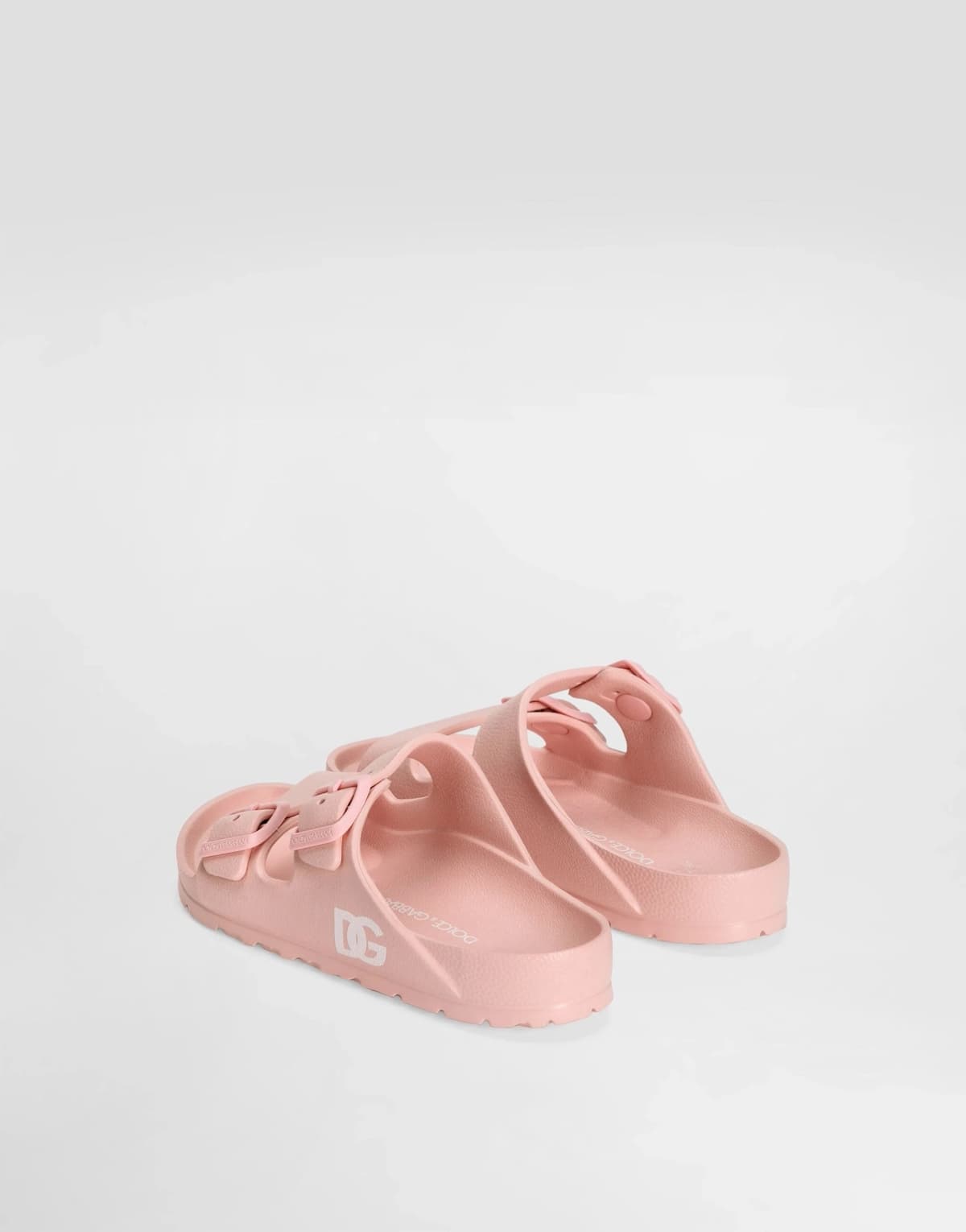 The Dolce & Gabbana Kids Double-Buckle Rubber Slides - 4
