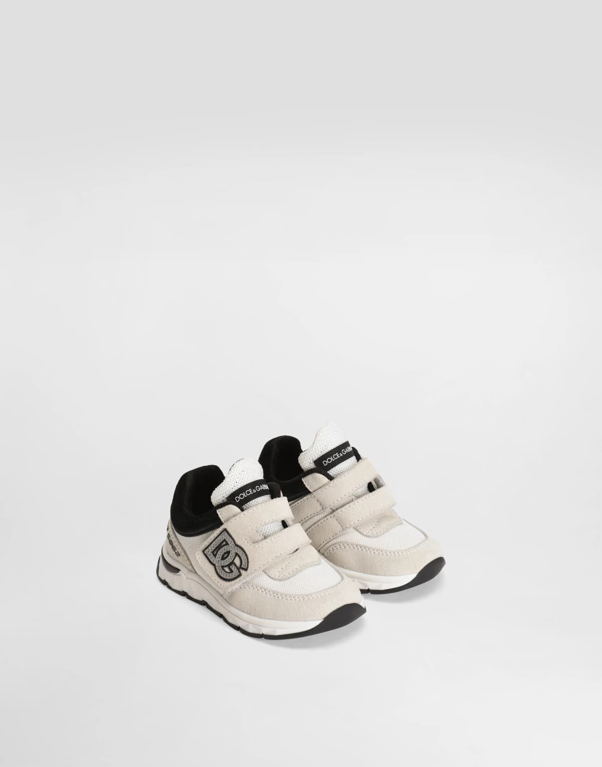 Sneakersy Dolce & Gabbana Kids First Steps z materiałów łączonych - 2