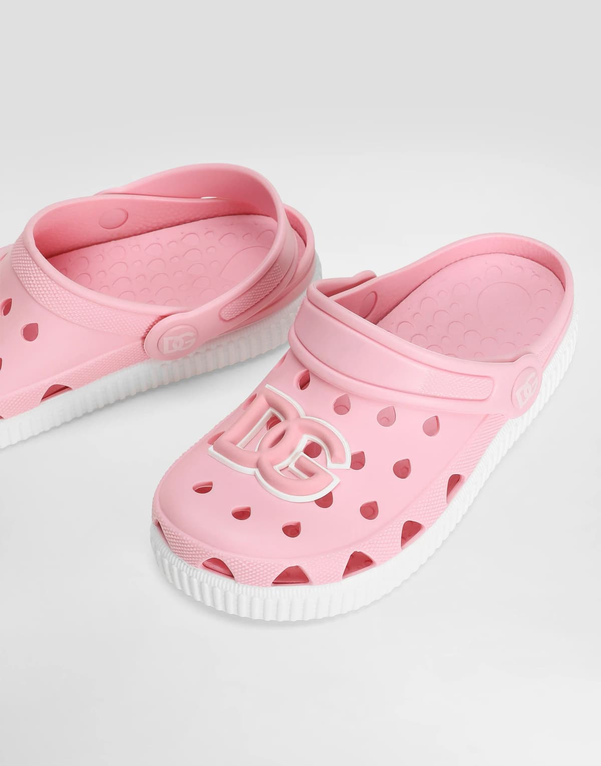 Гумові сліпони Dolce & Gabbana Kids з логотипом DG - 3
