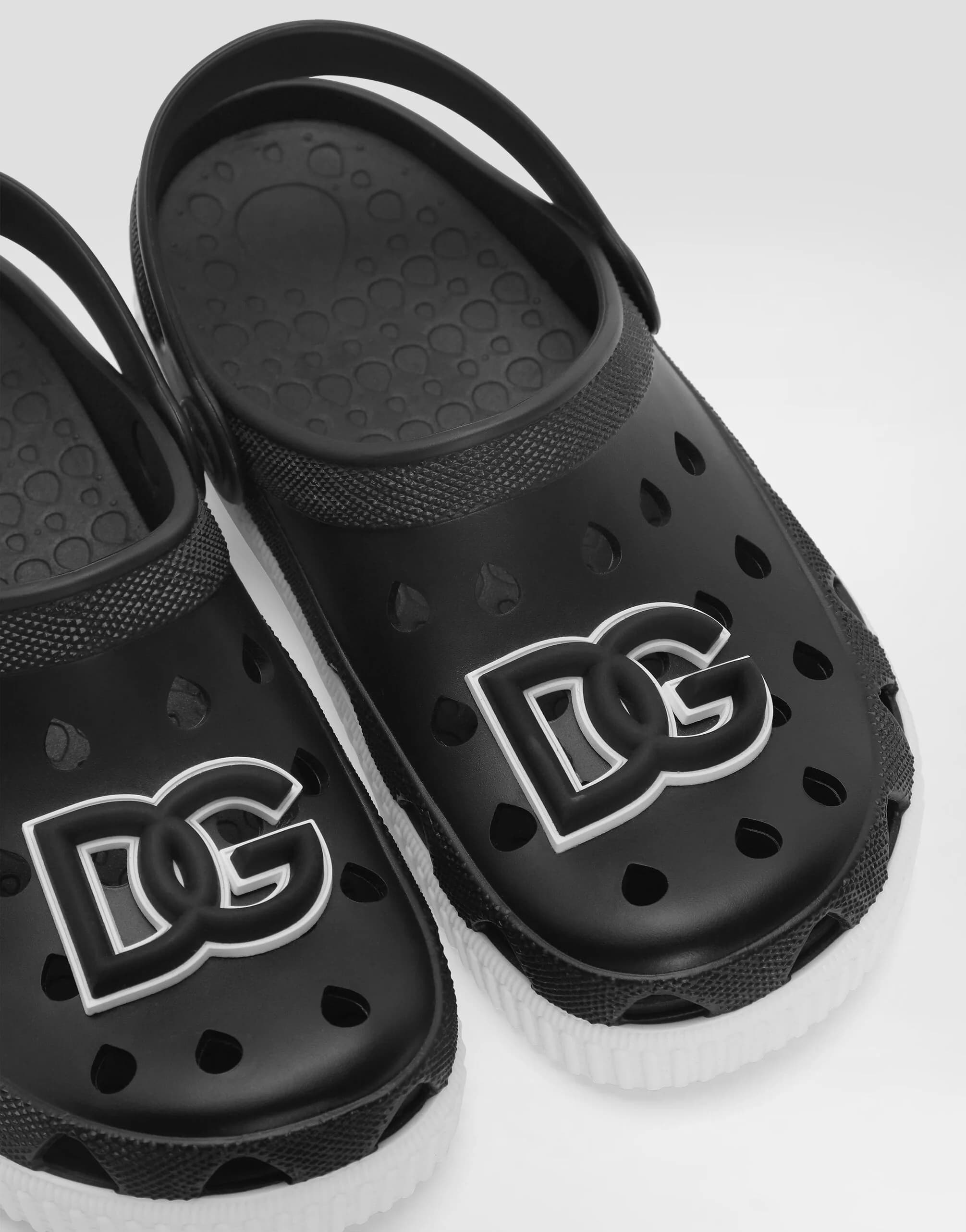 Dolce & Gabbana Kids plażowe sandały PVC dla dzieci czarny - 4
