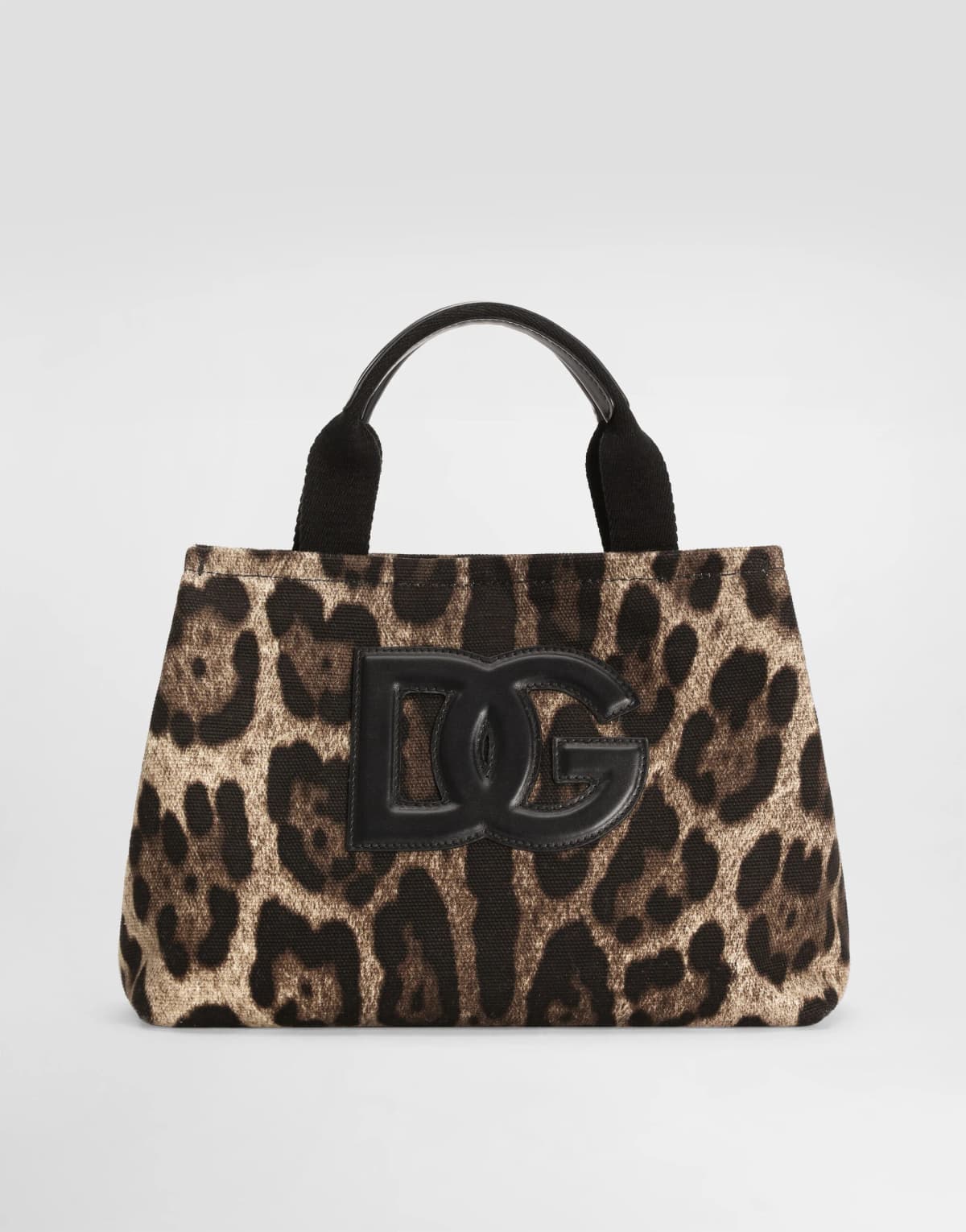 Dolce & Gabbana Kids Leo-Print Canvas Tote Bag